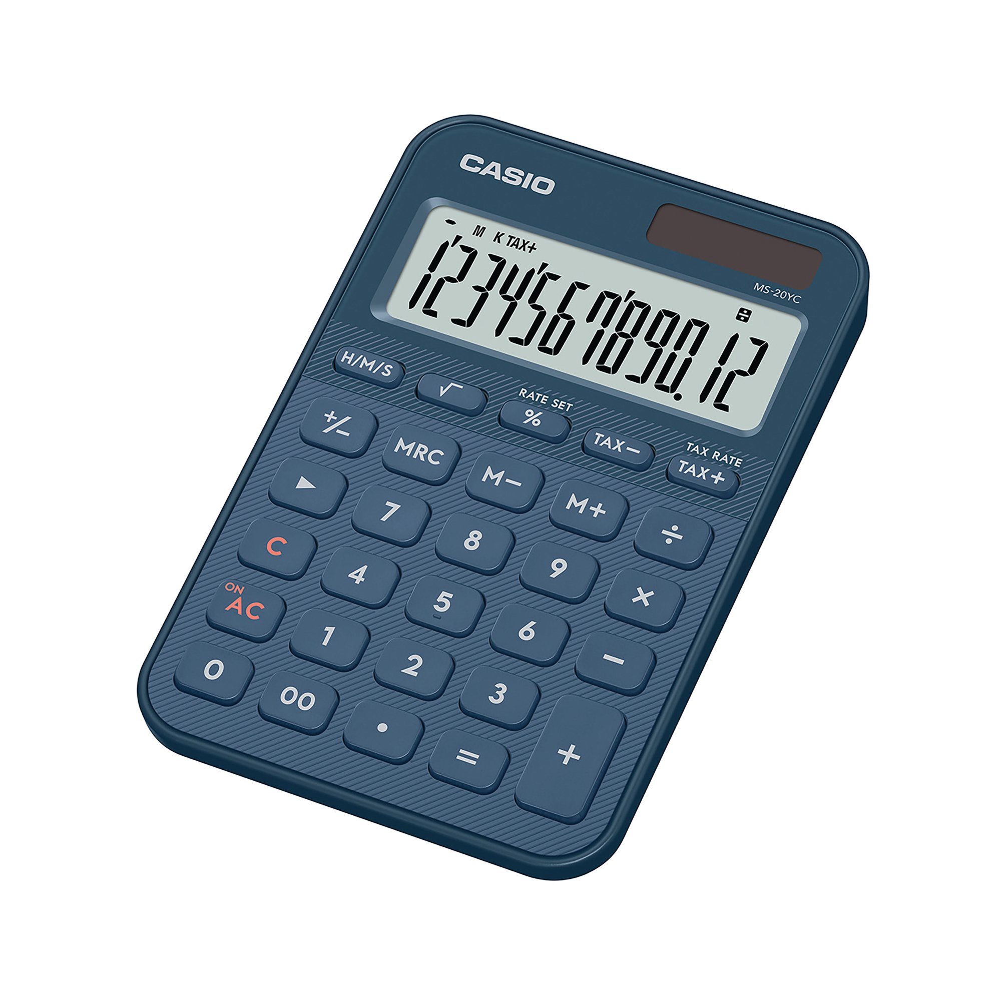 Casio MS-20YC Mini Desk Calculator Navy Blue MS-20YC-NY-W-EP