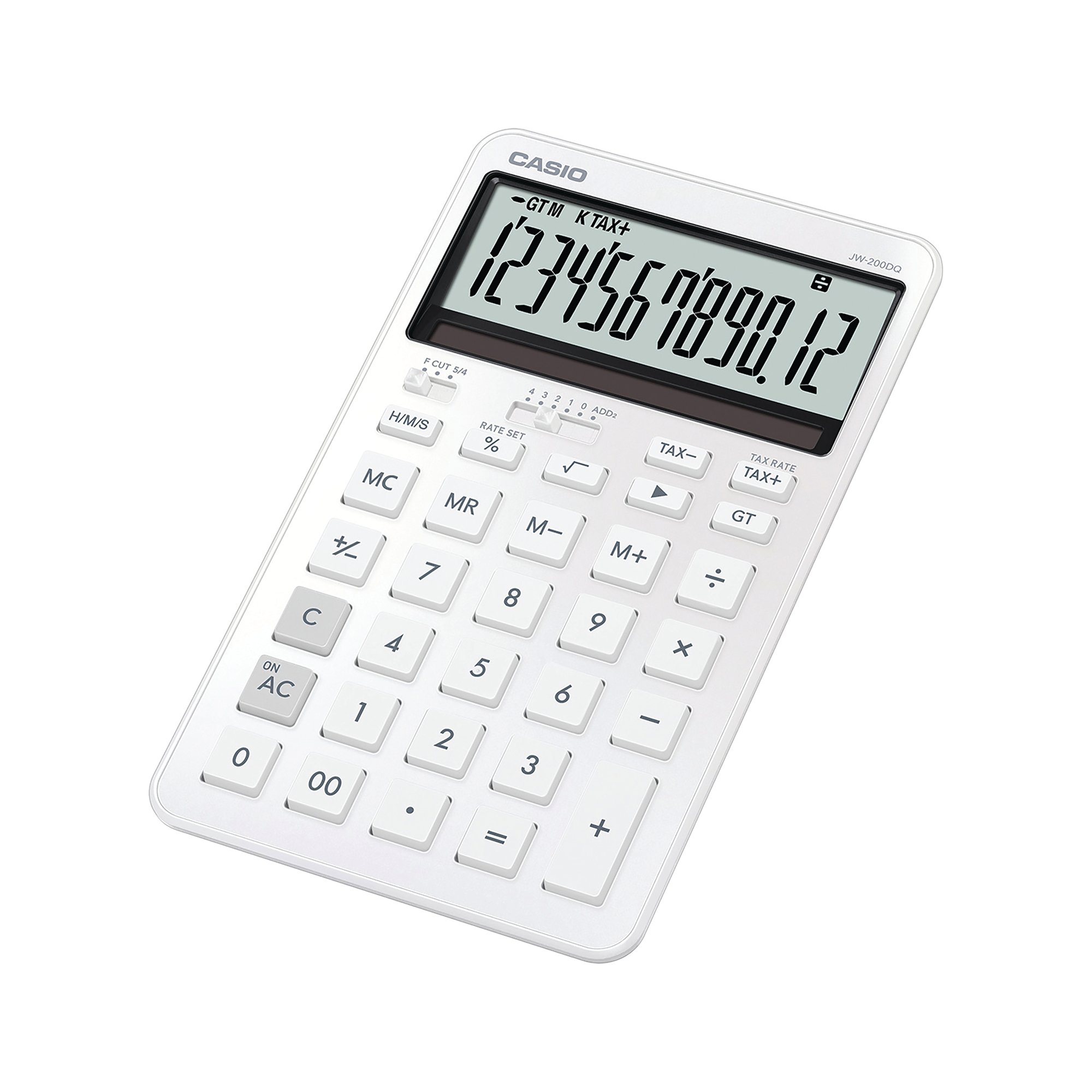 Casio JW-200DQ Stylish Medium Desk Calculator White JW-200DQ-WE-W-EP