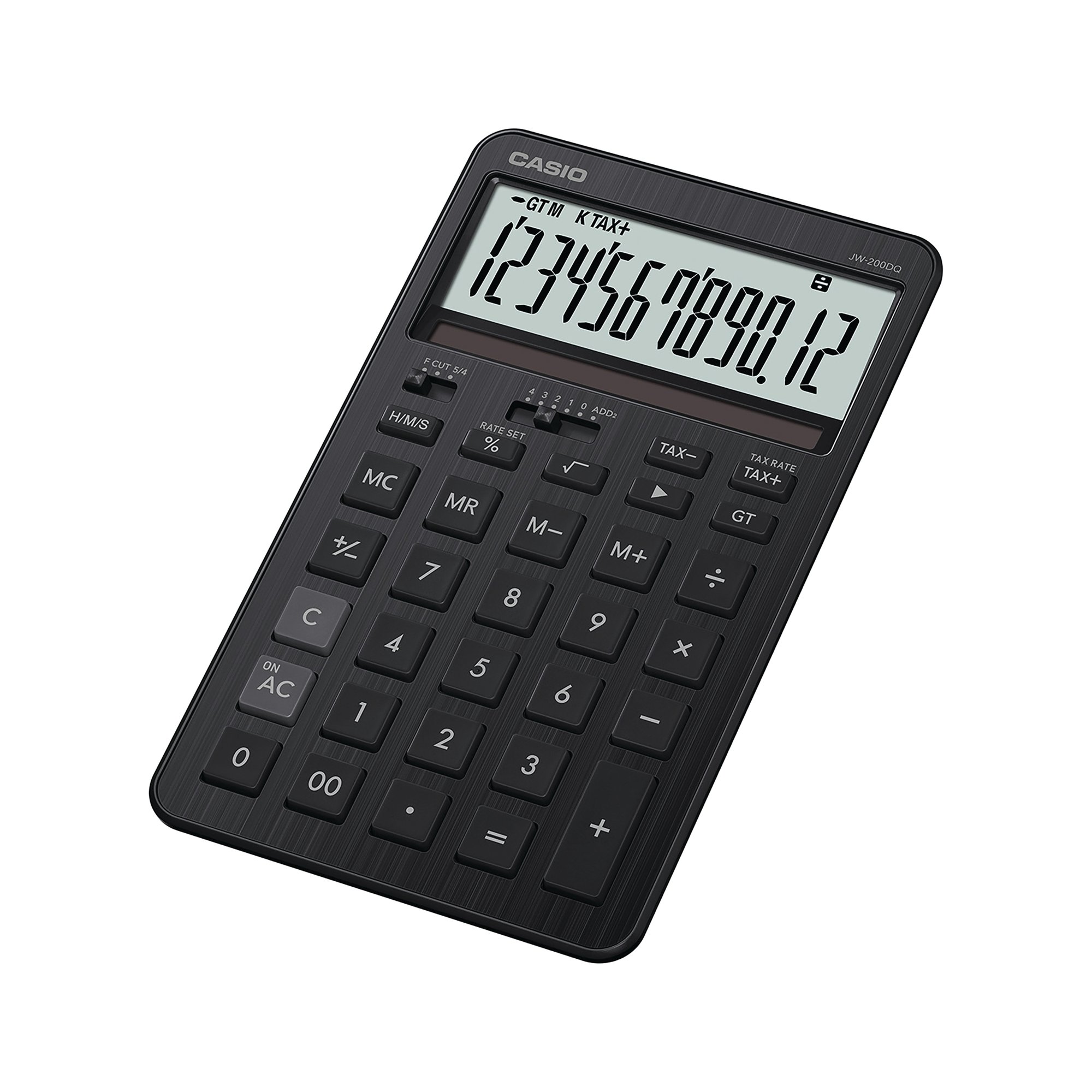 Casio JW-200DQ Stylish Medium Desk Calculator Black JW-200DQ-BK-W-EP