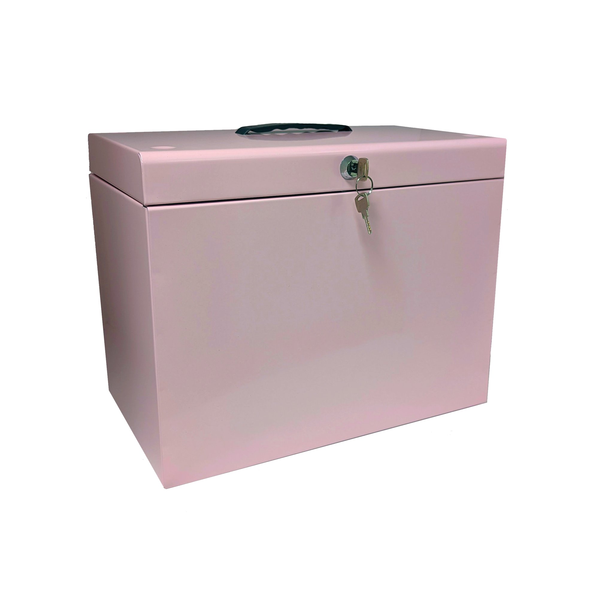 Cathedral File Box with 5 Suspension Files A4 Pastel Pink FPA4PP