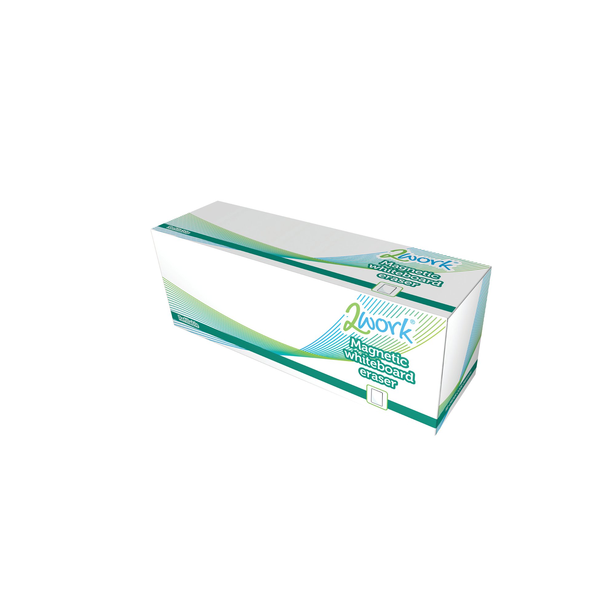 2Work Magnetic Refillable Whiteboard Eraser DB50836