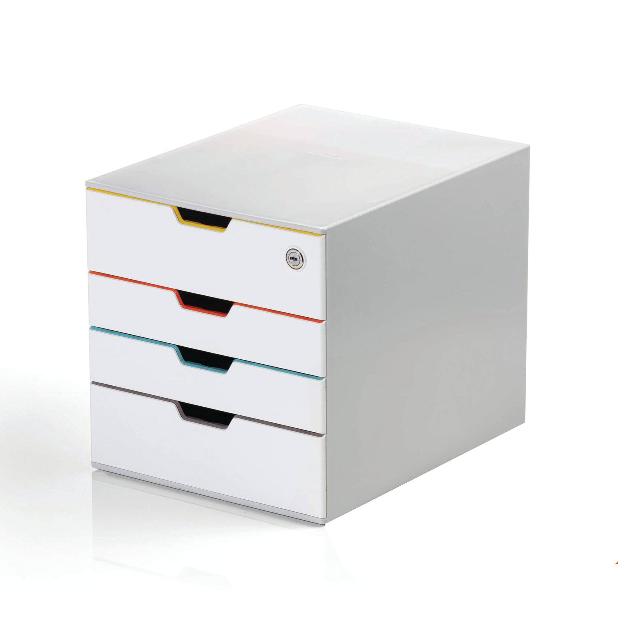 Durable Varicolor Mix Safe 4 Drawer Storage Organiser A4+ 762627
