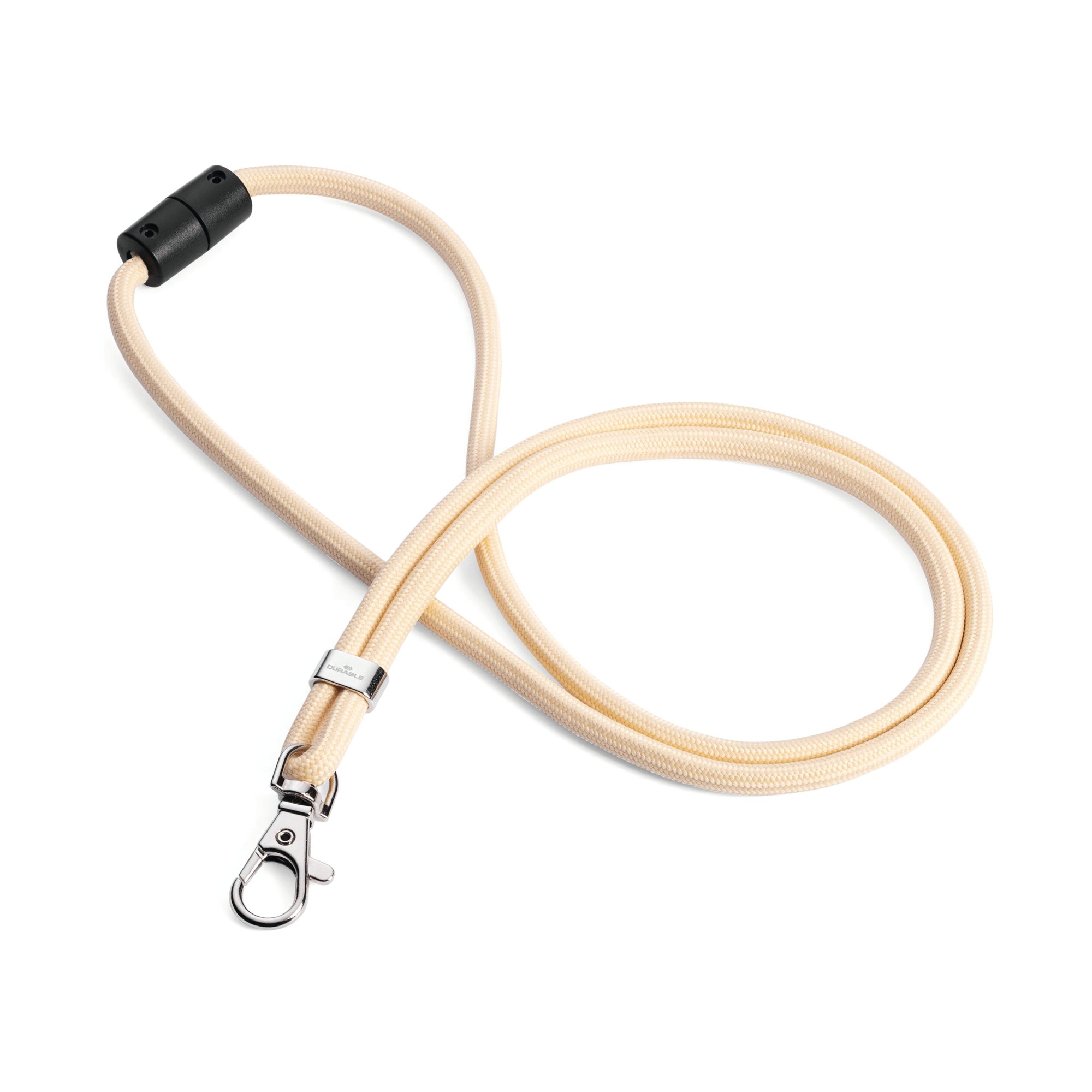 Durable Recycled Fabric Lanyard Beige (Pack of 10) 824116