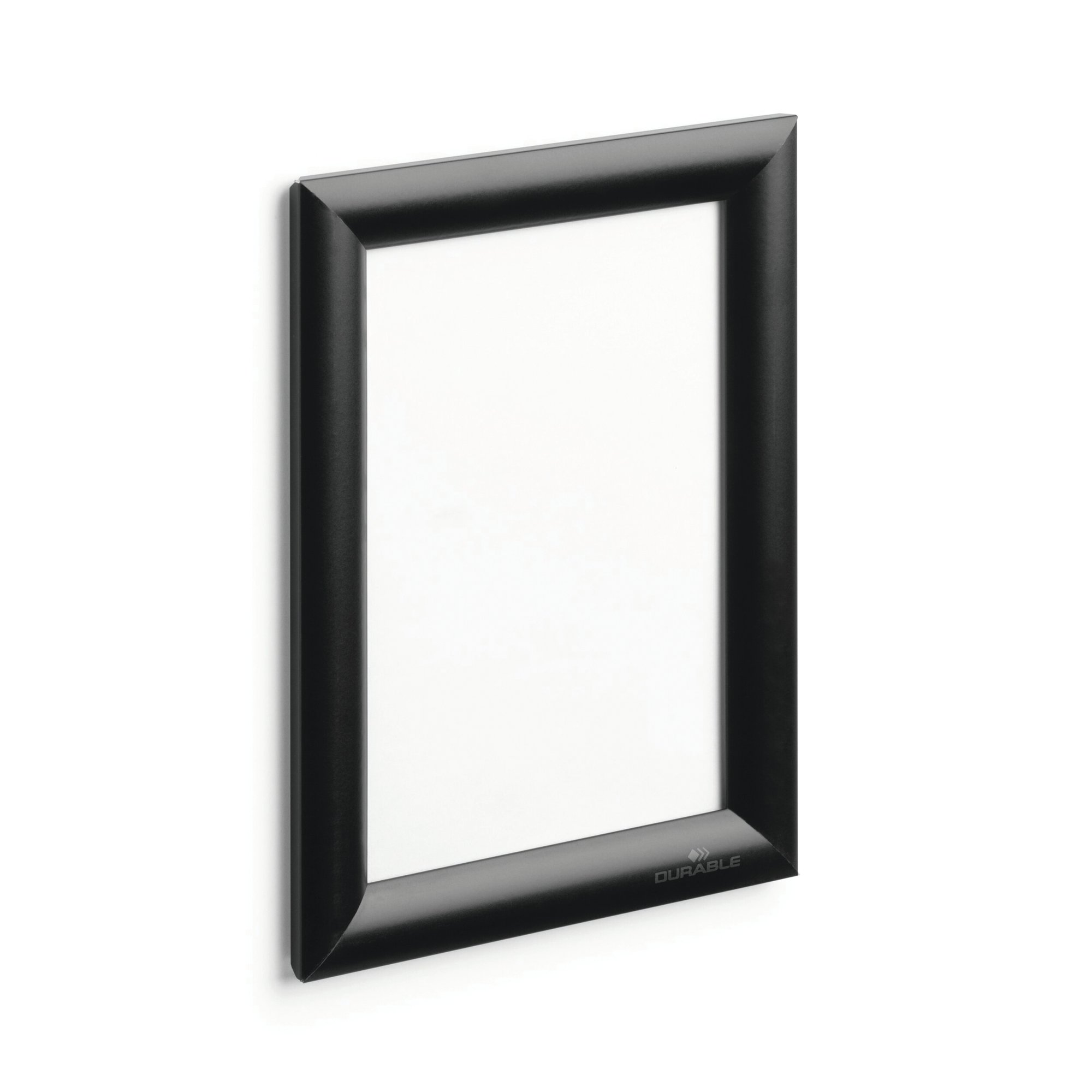 Durable Aluminium Snap Frame Notice Holder A5 Black 479501