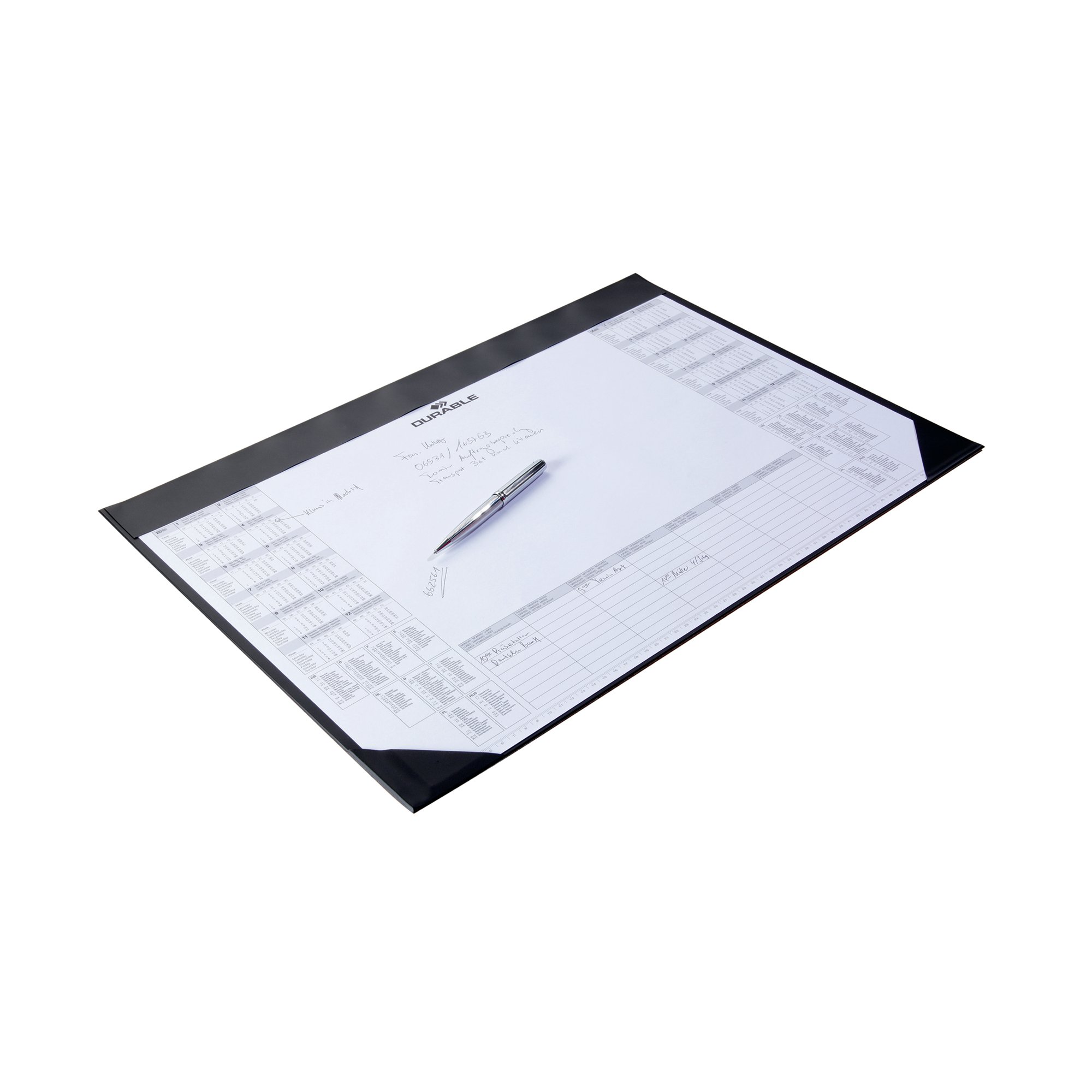 Durable Calendar Desk Mat 590x420mm Black 729801
