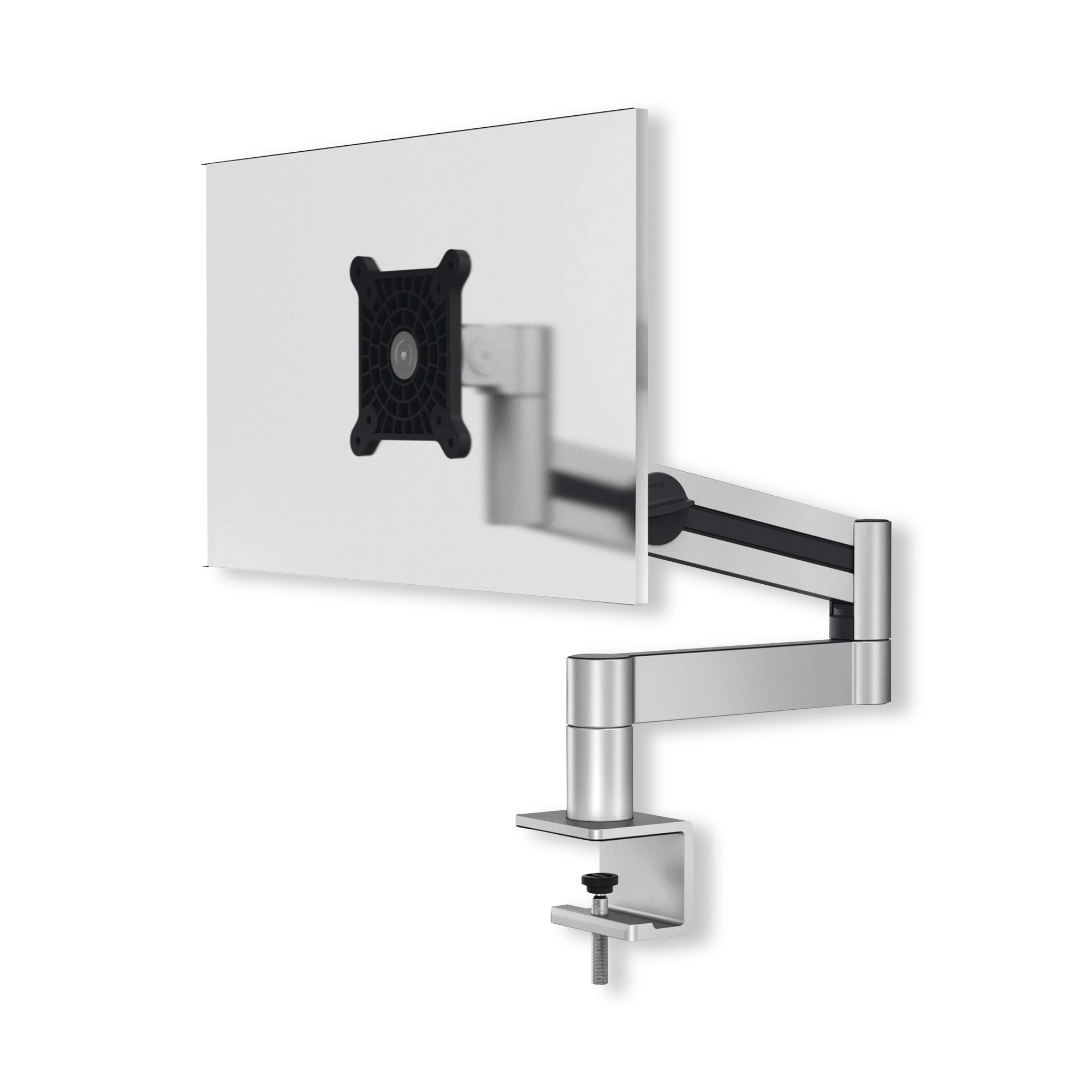 Durable Monitor Mount PRO for 1 Screen Up to 27 Inch with Desk Clamp Attachment 508323