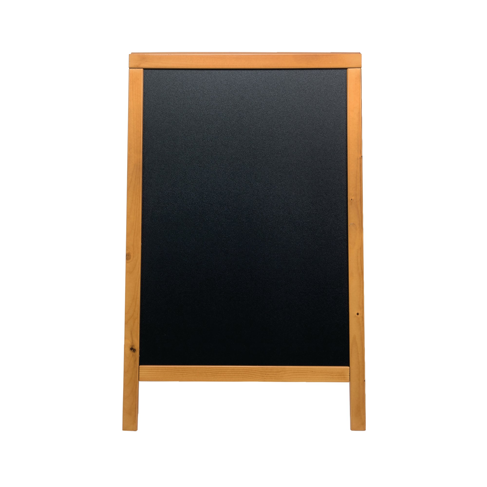 Deflecto Double Sided Pavement A Frame Chalkboard 850x545x440mm Teak PACB-85-TE