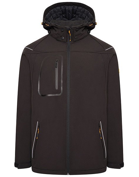 JCB Trade Hooded Softshell Black S D-ML-S