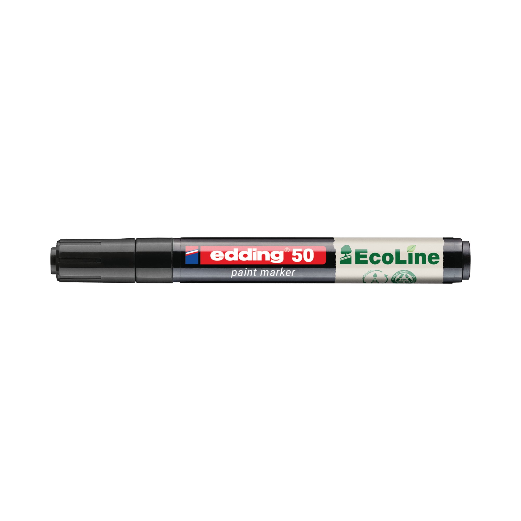 Edding E-50 Water-Based Paint Marker Medium Black (Pack of 10) 4-50-001/10