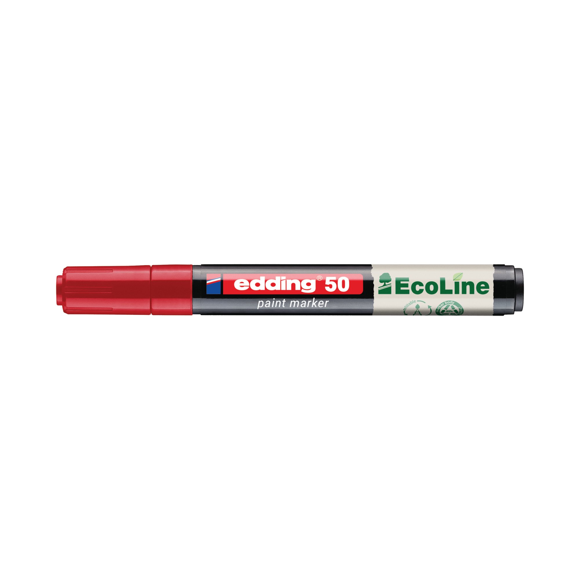 Edding E-50 Water-Based Paint Marker Medium Red (Pack of 10) 4-50-002/10