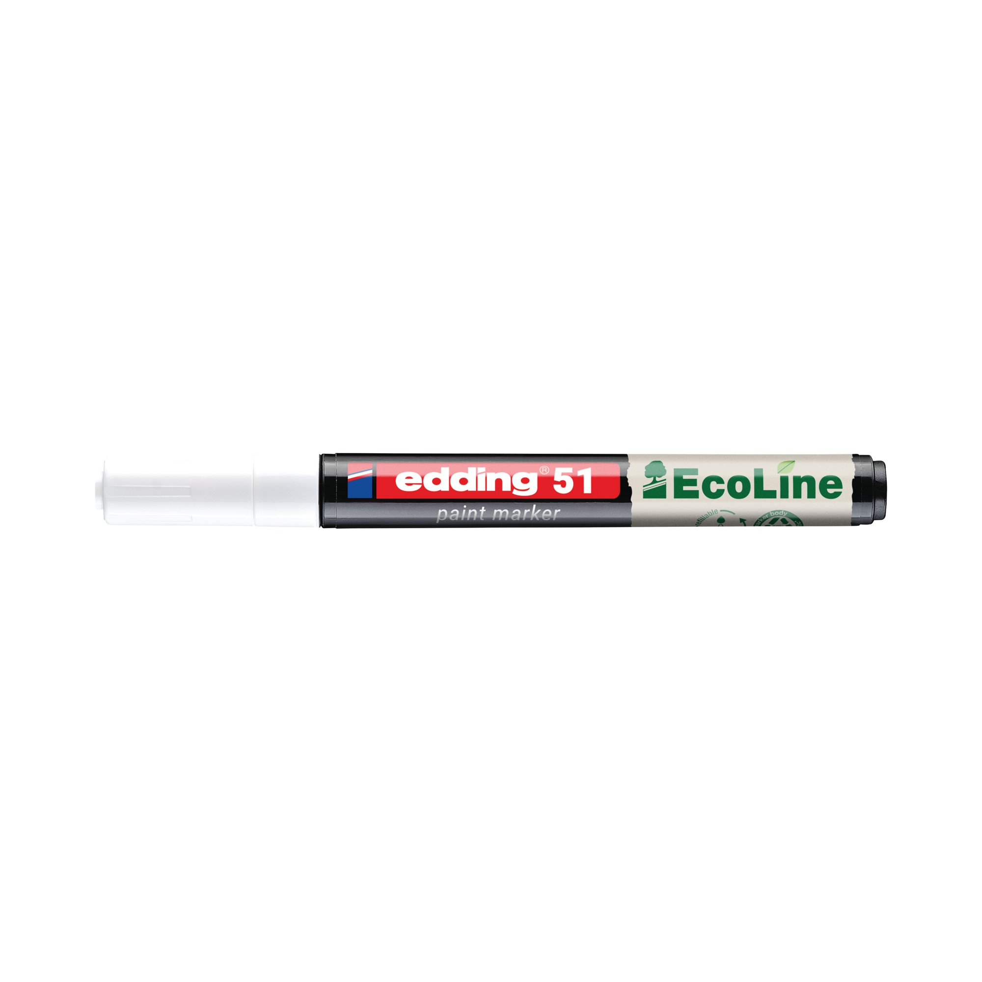 Edding E-51 Water-Based Paint Marker Fine White (Pack of 10) 4-51-049/10