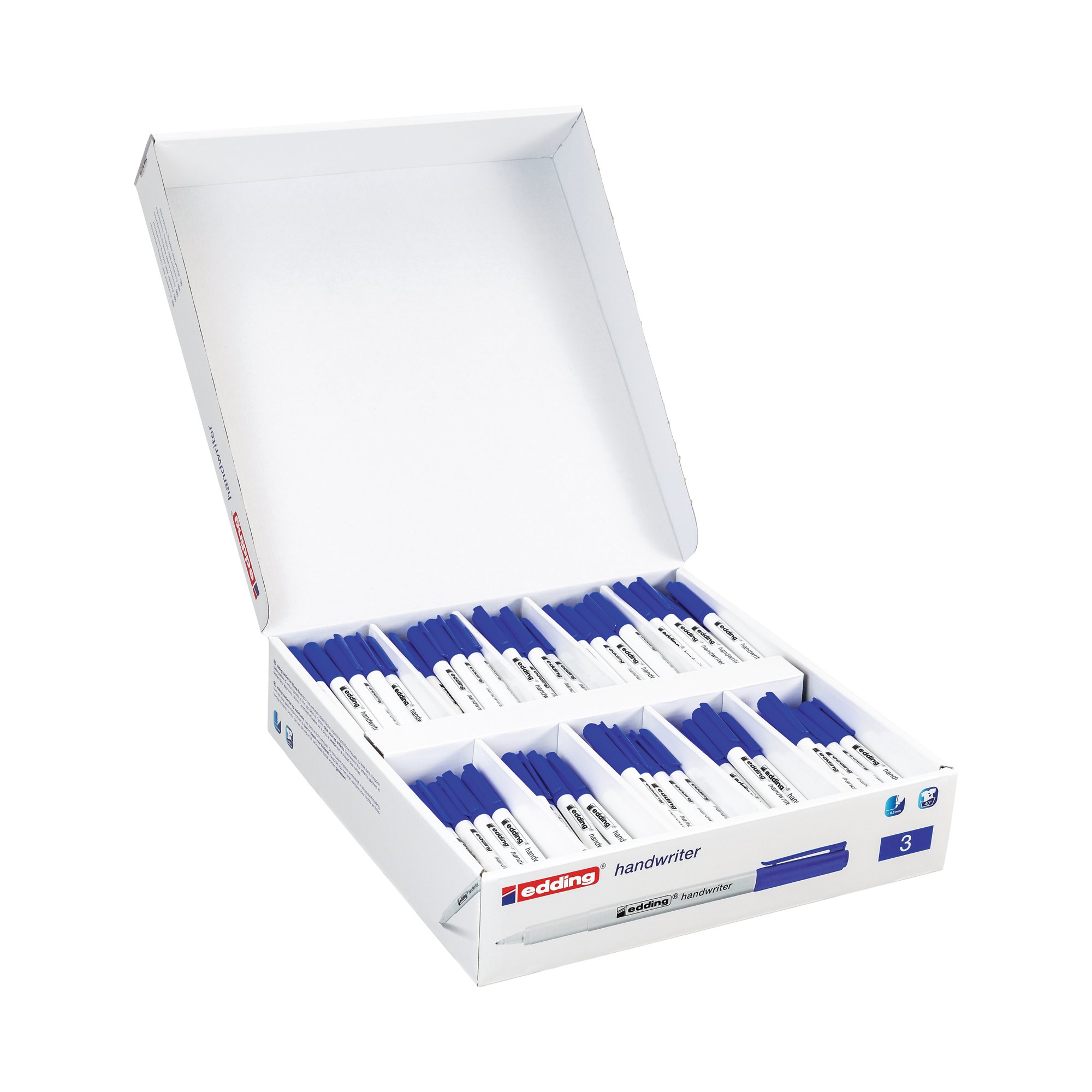 Edding Handwriter Pen Classpack Blue Pack of 200 4-51915