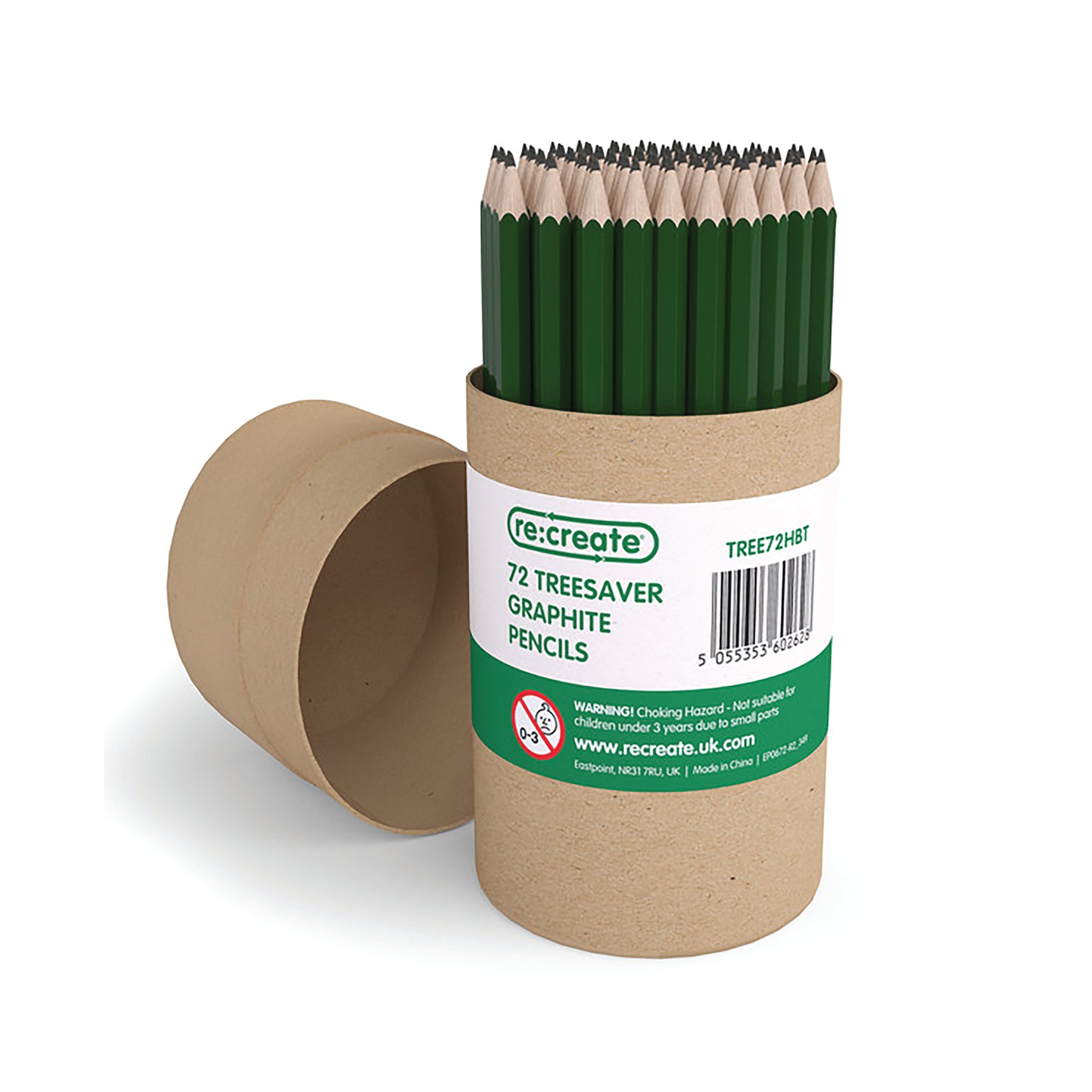 ReCreate Treesaver Recycled HB Pencil (Pack of 72) TREE72HBT