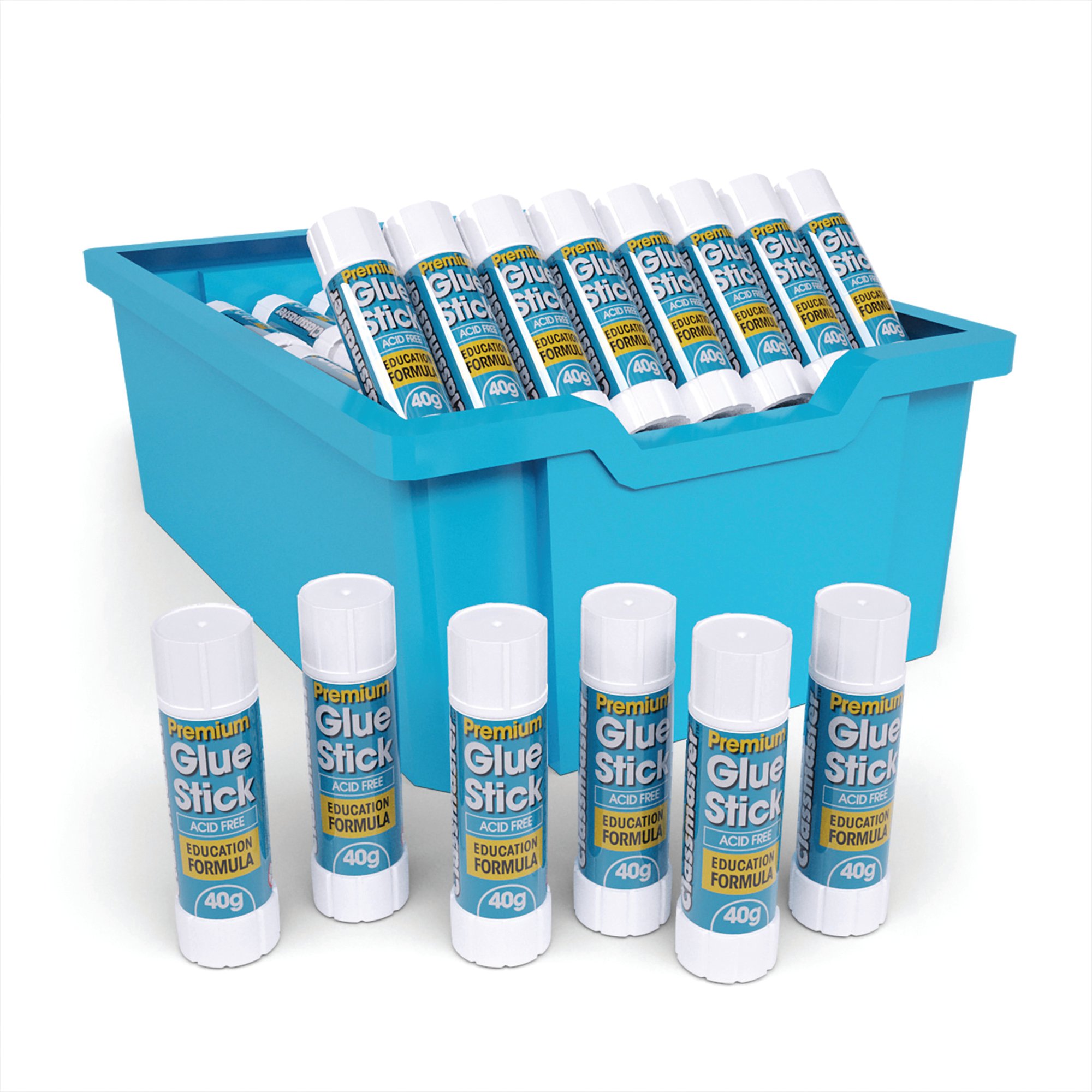 Classmaster Glue Stick 40g in Classroom Tray (Pack of 108) G40108G