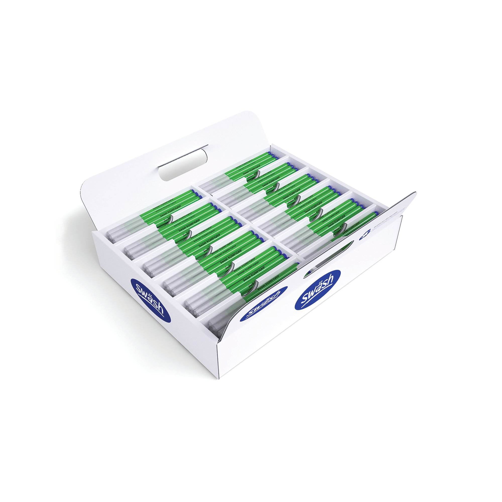 Swash Komfigrip Handwriting Blue Pen (Pack of 300) THW300BU