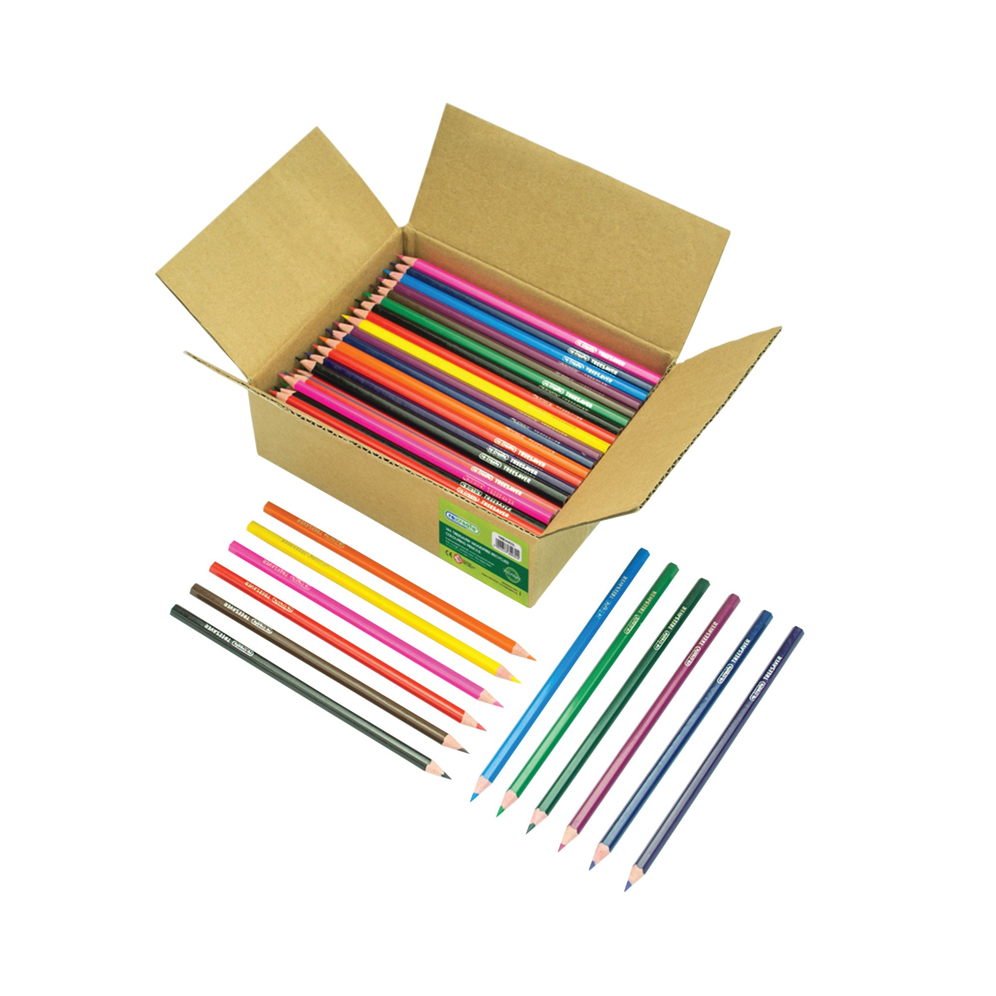 ReCreate Treesaver Recycled Colouring Pencils Pack of 144 TREE144COL