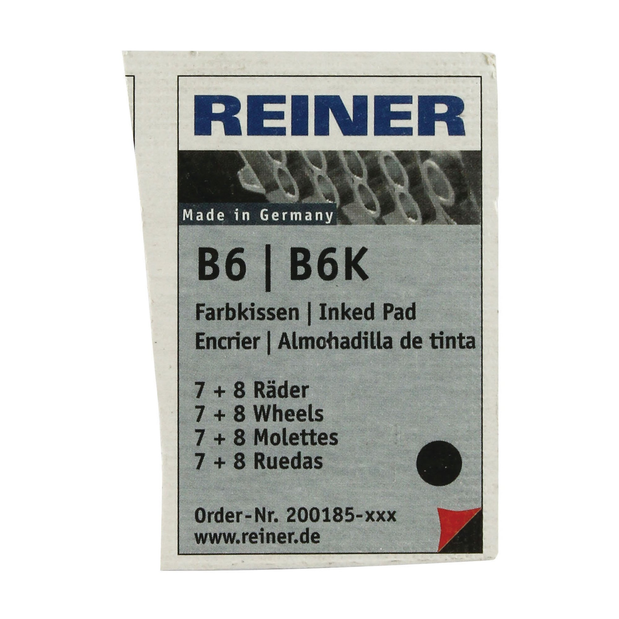 Colop Reiner B6/8K Replacement Ink Pad Black Pack of 2 RB8KINK