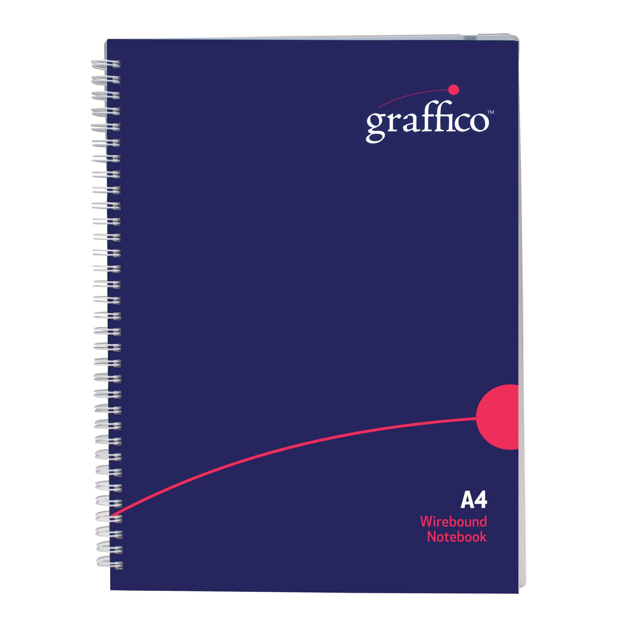 Graffico by 5 Star Hard Cover Wirebound Notebook 160pg A4 EN08810