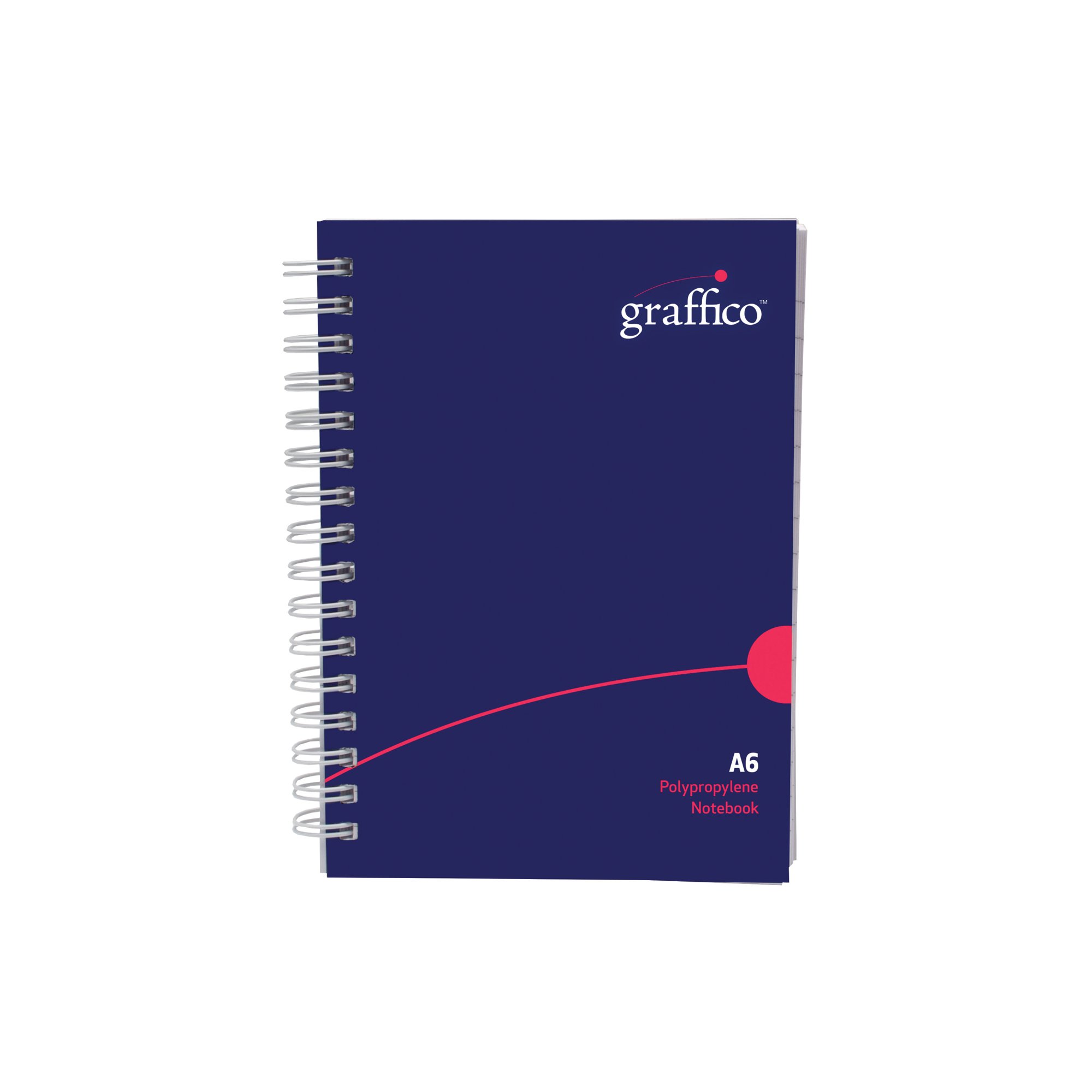 Graffico by 5 Star Polypropylene Wirebound Notebook 140pg A6 EN08826