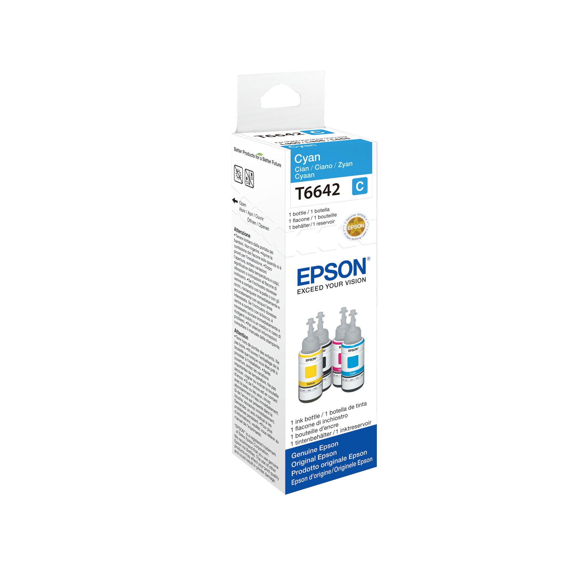 Epson 664 EcoTank Ink Bottle Cyan C13T664240