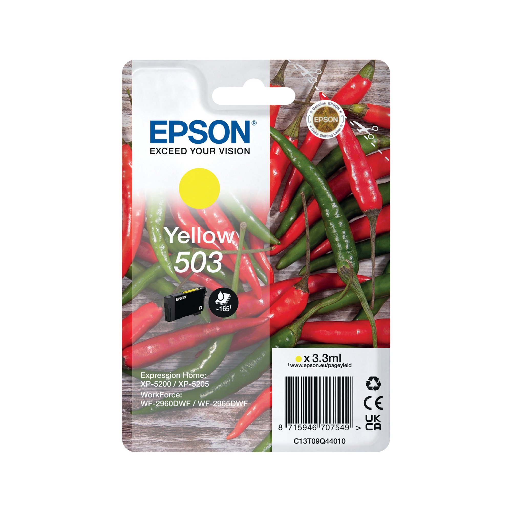 Epson 503 Chillies Ink Cartridge Yellow C13T09Q44010