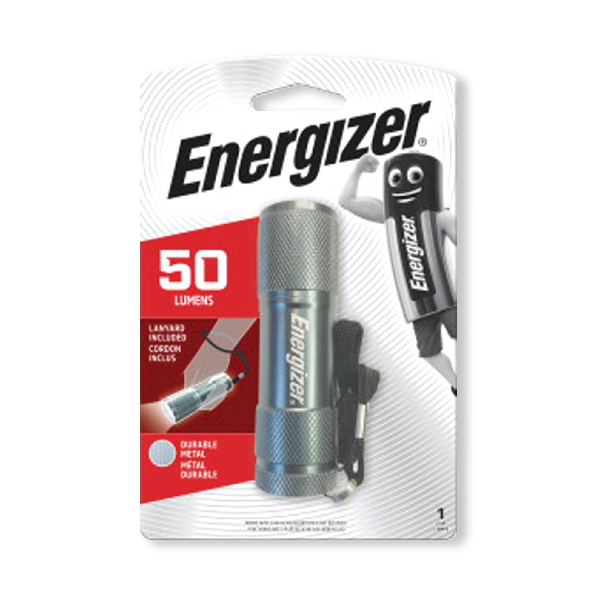 Energizer Metal Torch Compact 15 Hours Run Time 3AAA Silver 633657