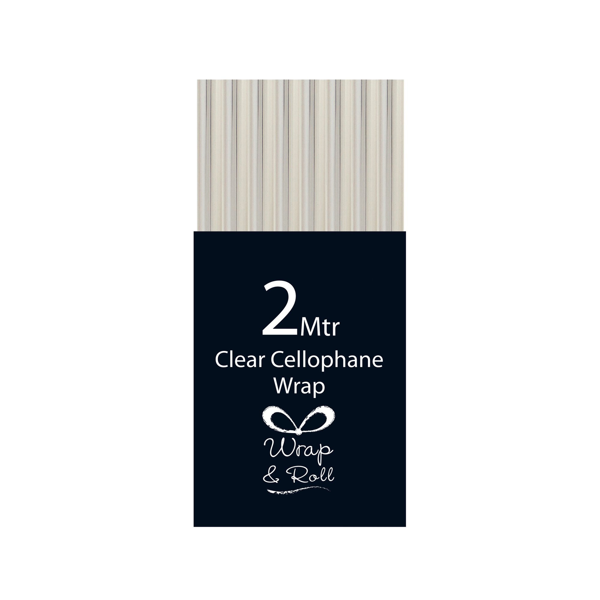 Eurowrap Cellophane Wrap Roll 2m Clear (Pack of 49) 30933-GWCC