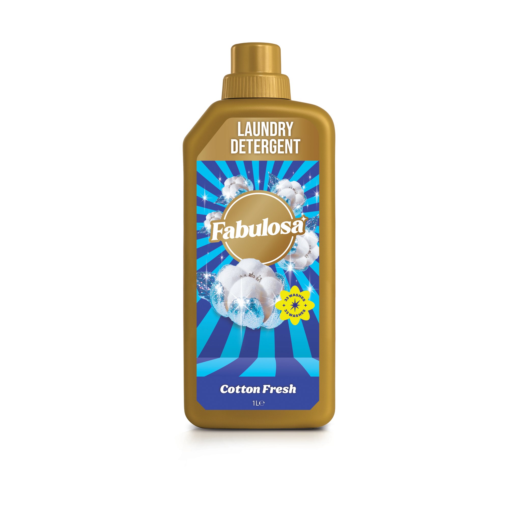 Fabulosa Laundry Detergent Cotton Fresh 1L Pack of 12 3317