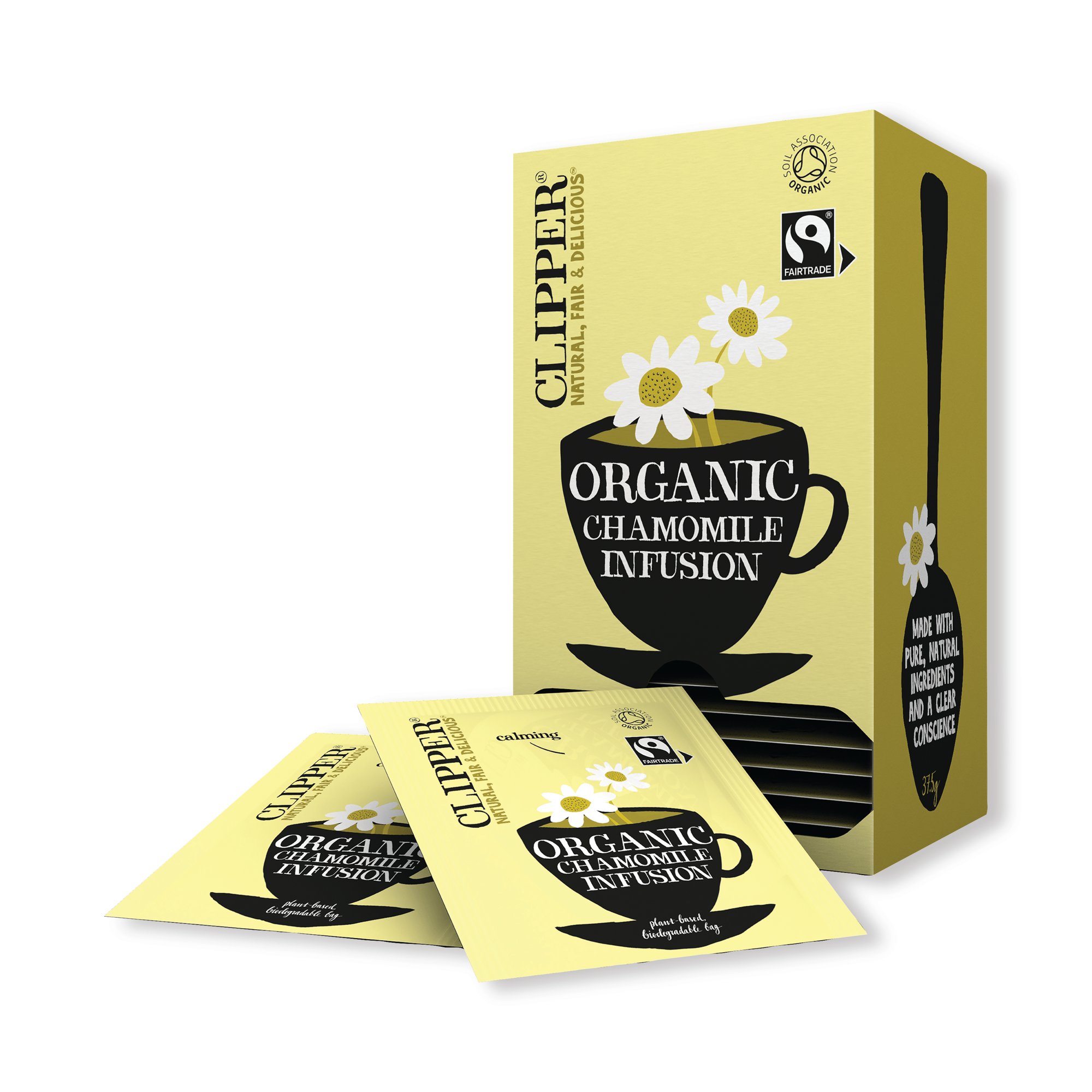 Clipper Fairtrade Organic Chamomile Tea Bags (Pack of 25) CTN408