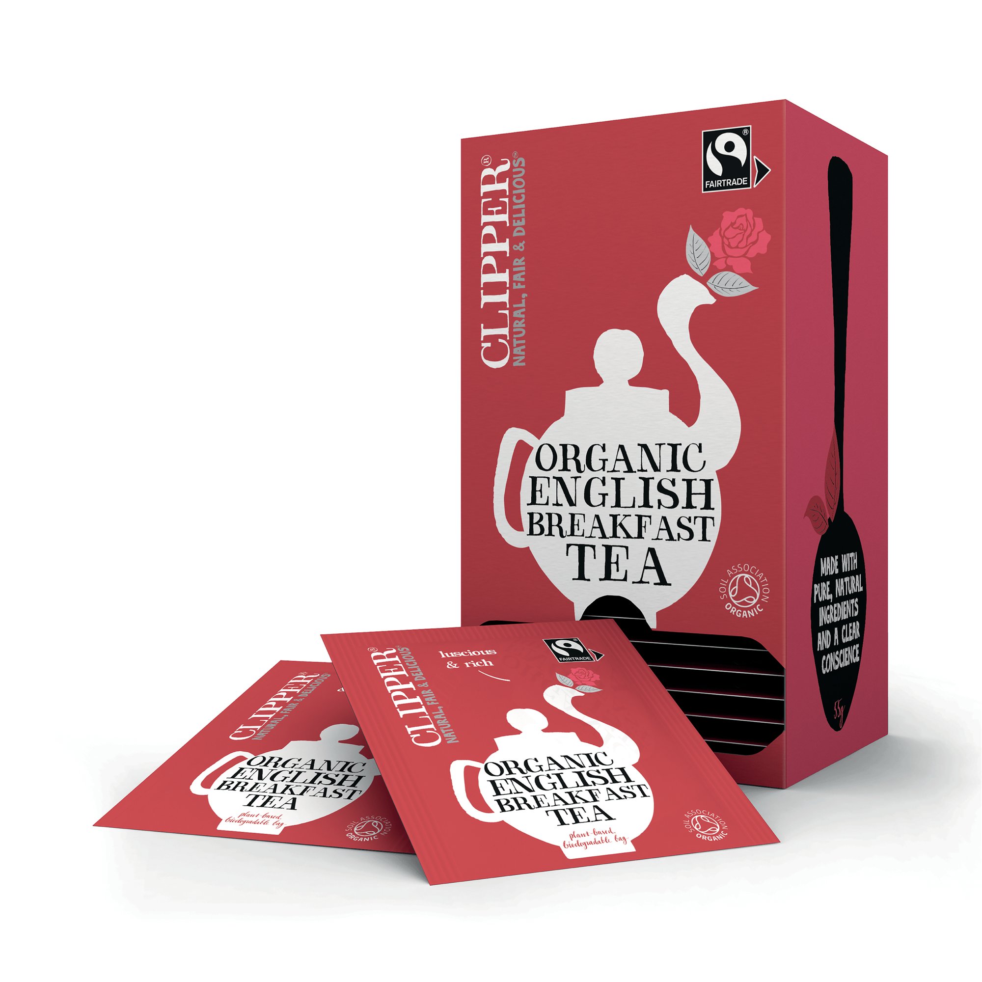 Clipper Fairtrade Organic English Breakfast Tea Bags (Pack of 25) 3027600