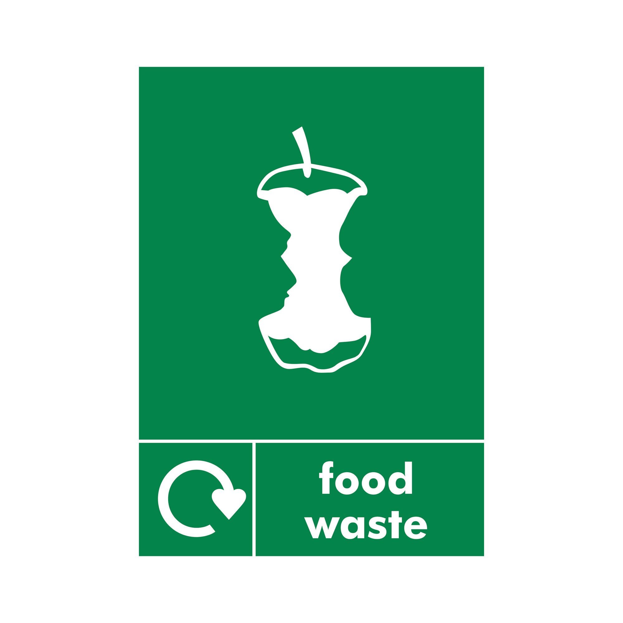 5 Star Food Waste Sign SAVE Vinyl A5 Pack of 5 VCS061SAVA5P5