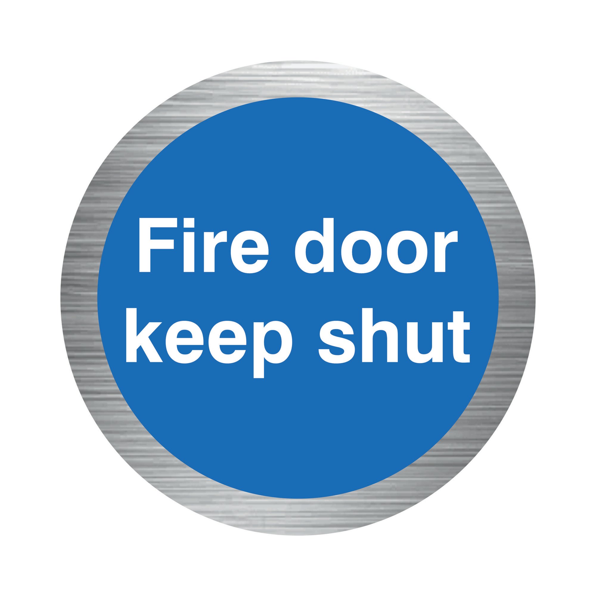 5 Star Fire Door Keep Shut Sign SAVE Vinyl 76mm Diameter VMO14BSSAV76