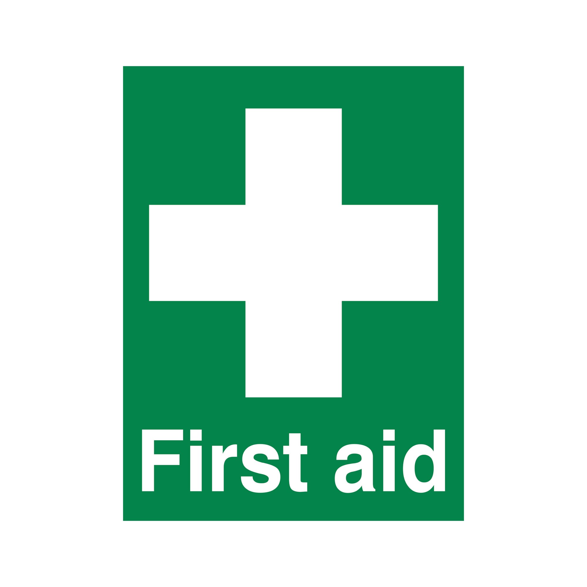 5 Star First Aid Sign Rigid Plastic 100x150mm VSP300SRP1025
