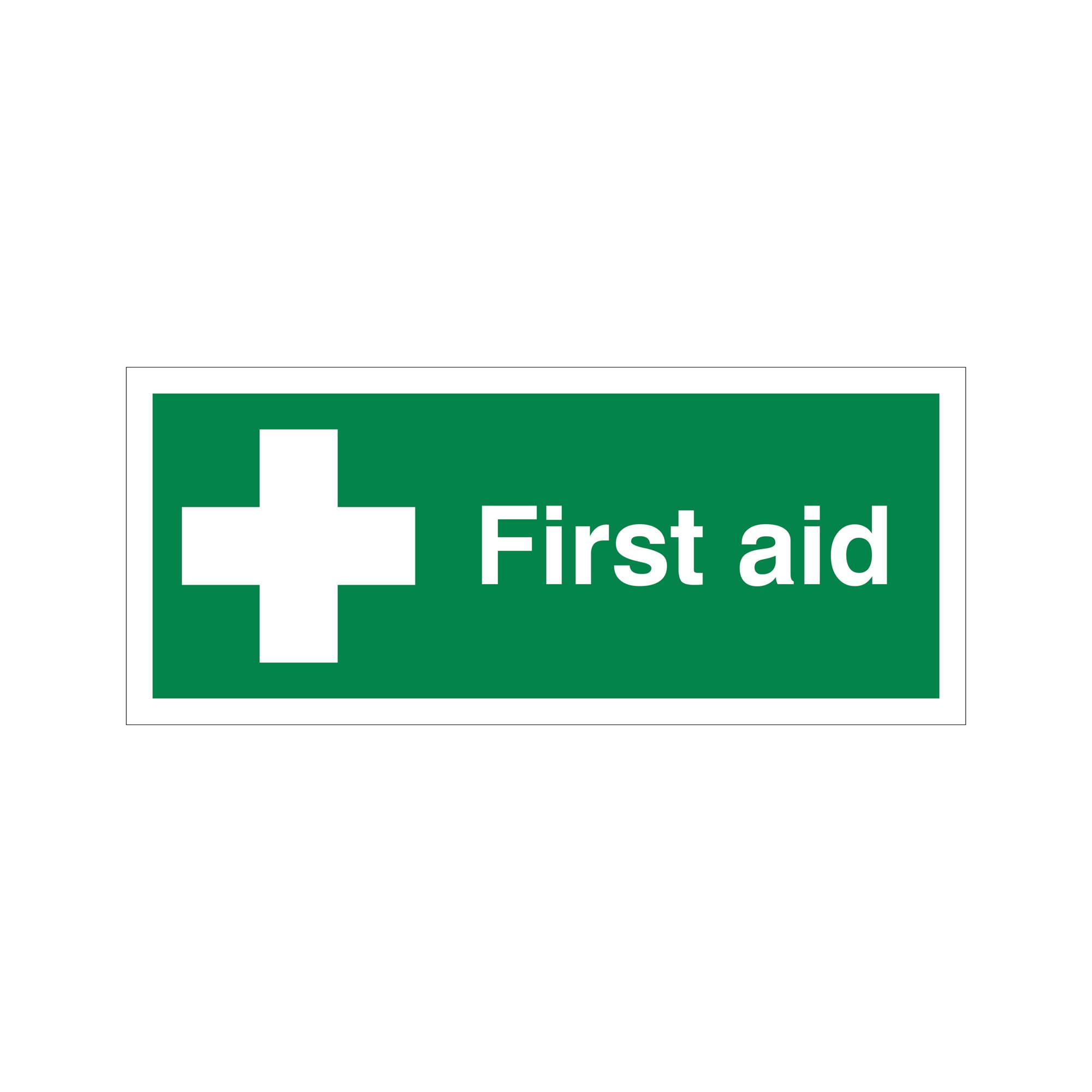 5 Star First Aid Sign SAVE Vinyl 150x125mm VSP300SAV2295