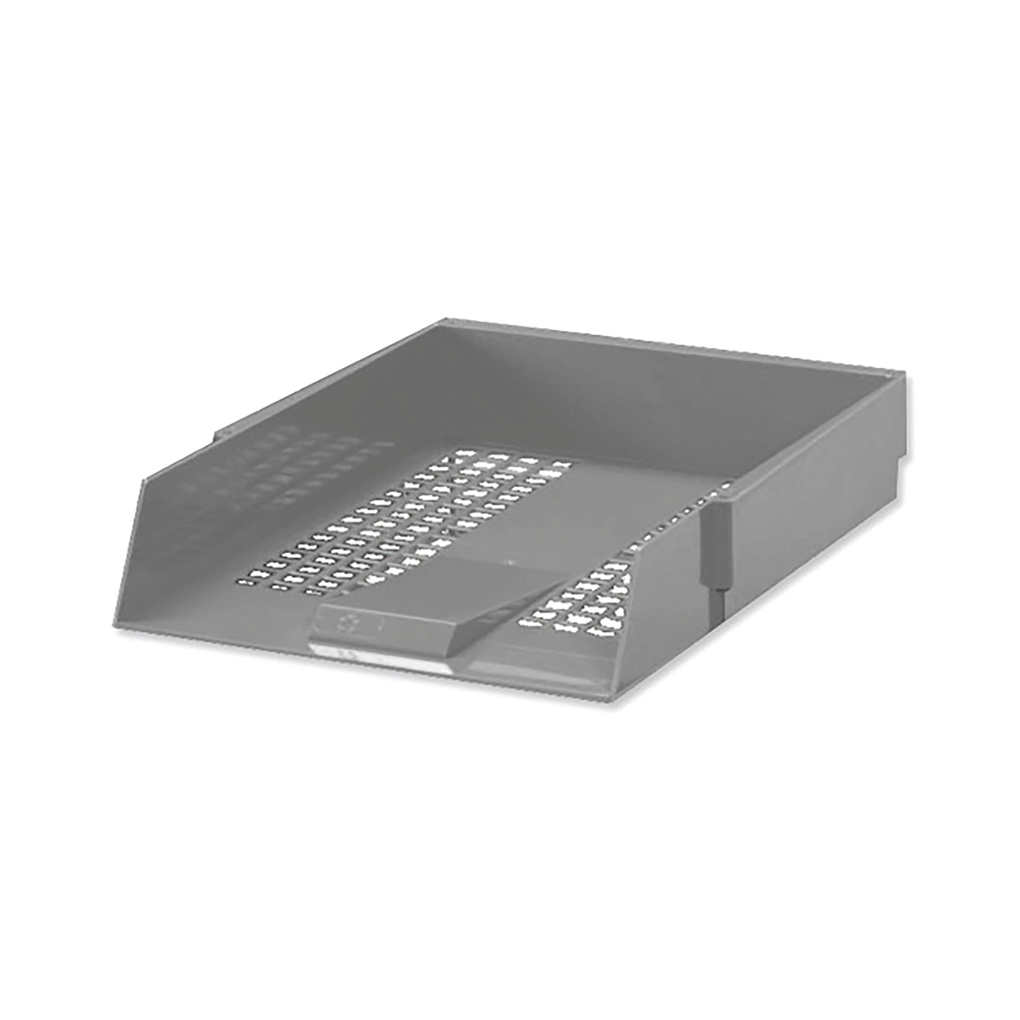 5 Star Letter Tray High-impact Polystyrene Foolscap Grey 295837