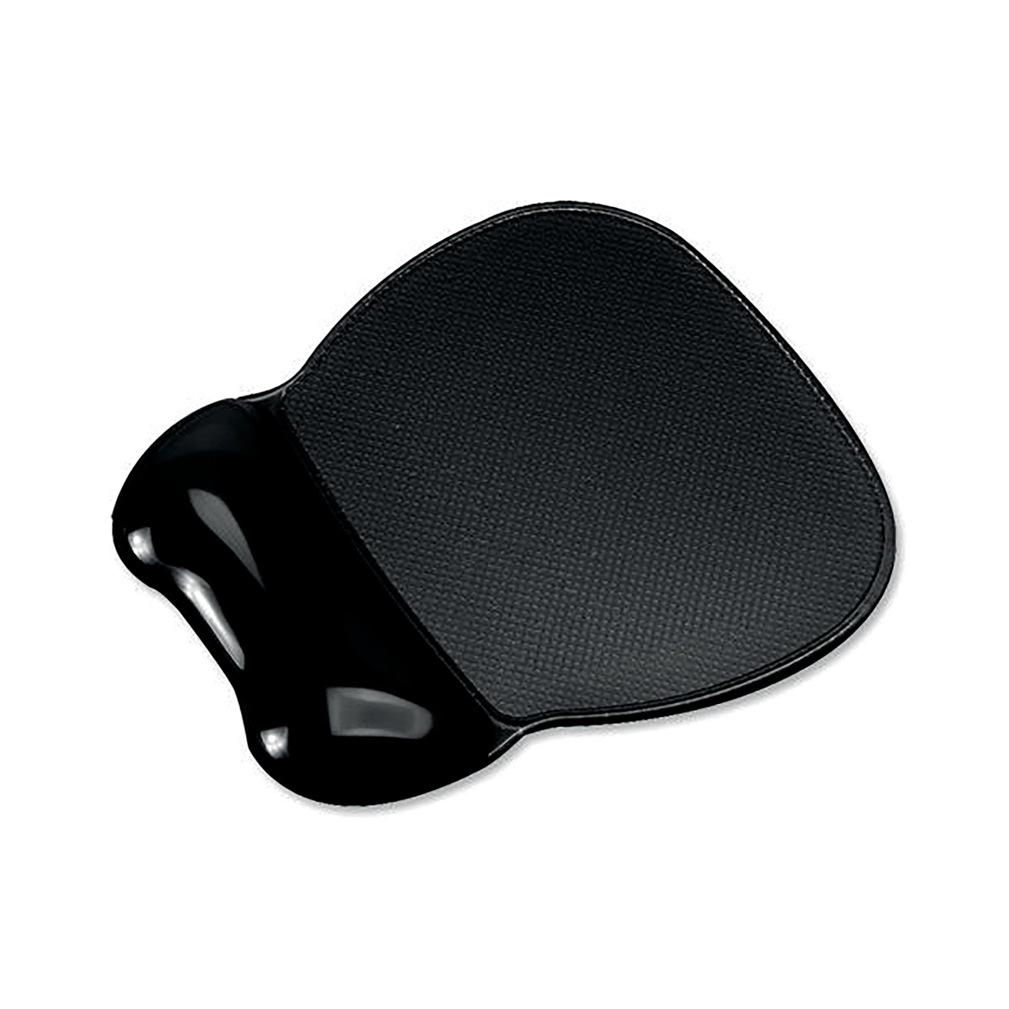 5 Star Mouse Mat Pad with Wrist Rest Easy Clean Soft Gel Black 4039916