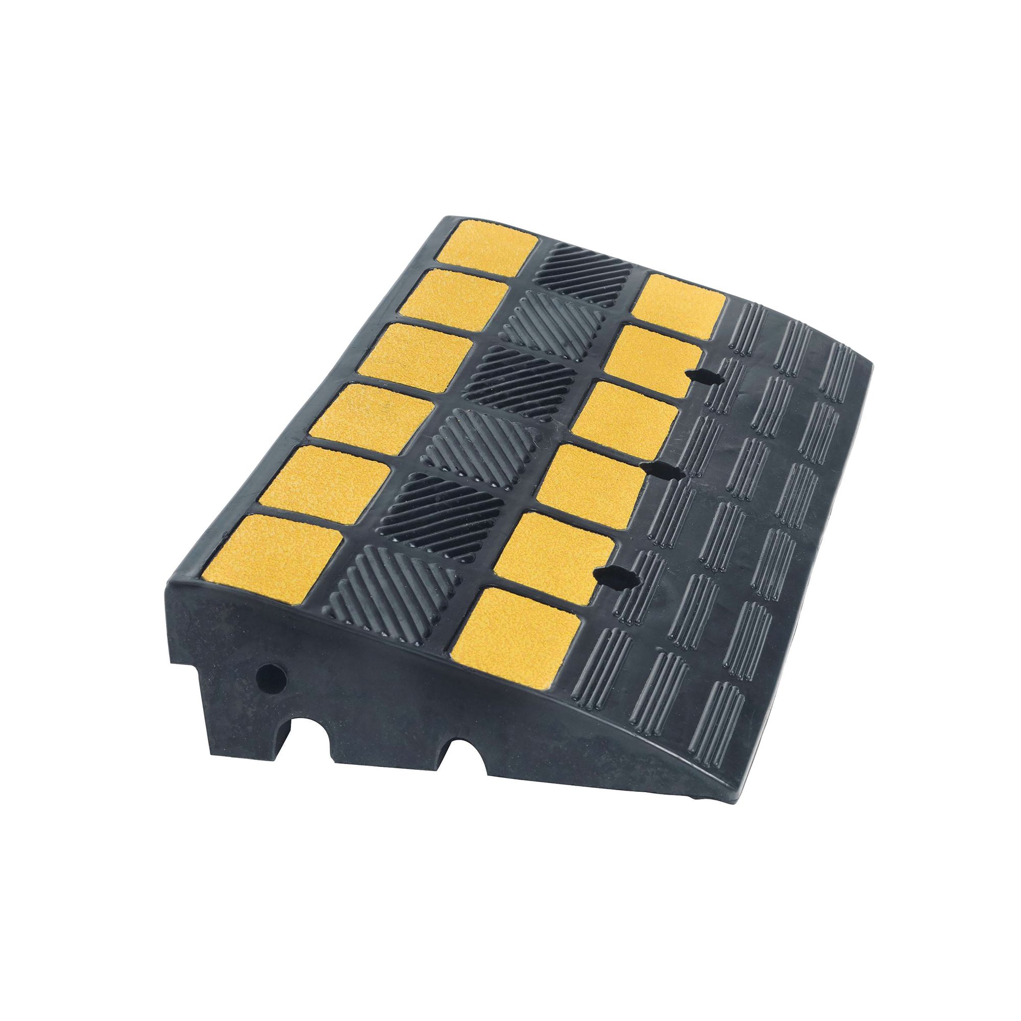 Traffic-Line Heavy Duty Kerb Ramp 600x300x100mm Ylw/Blk FS606808