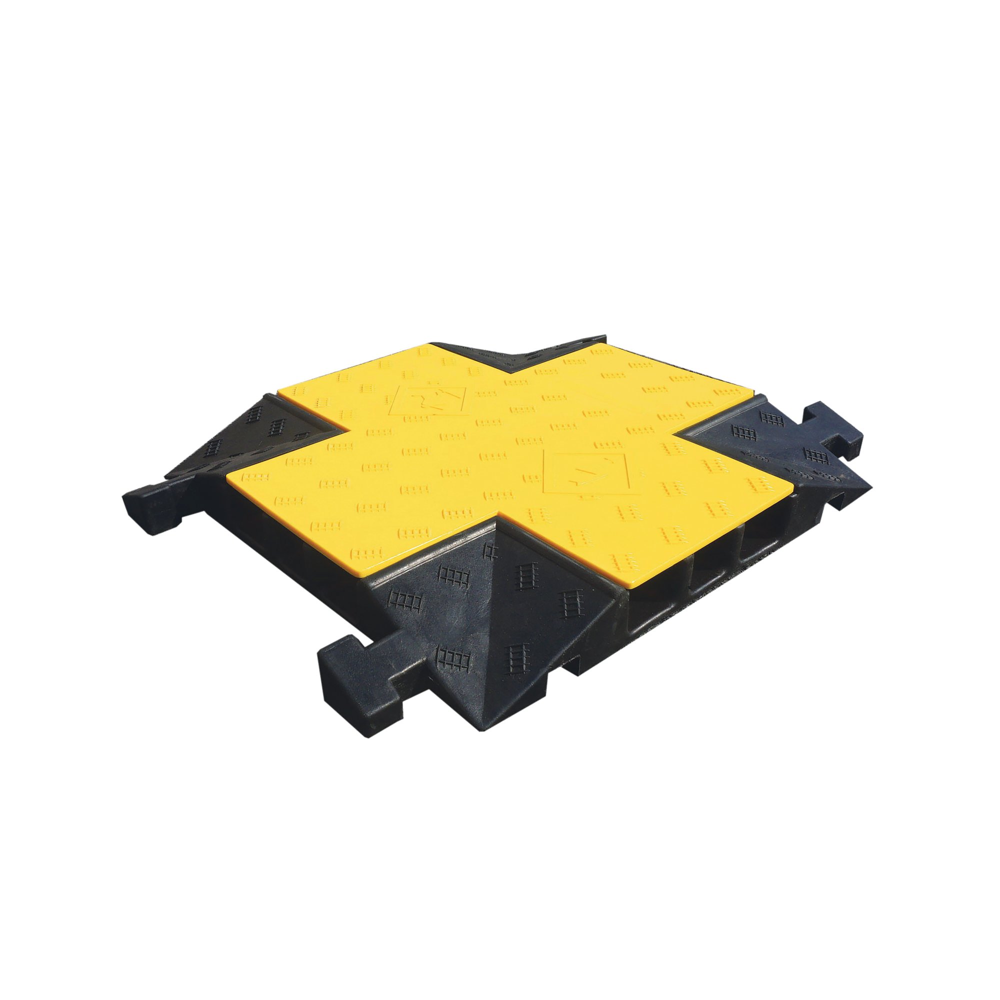 Traffic-Line Cable Protect Ramp Crossover Sec 597x740 Ylw/Blk FS607058
