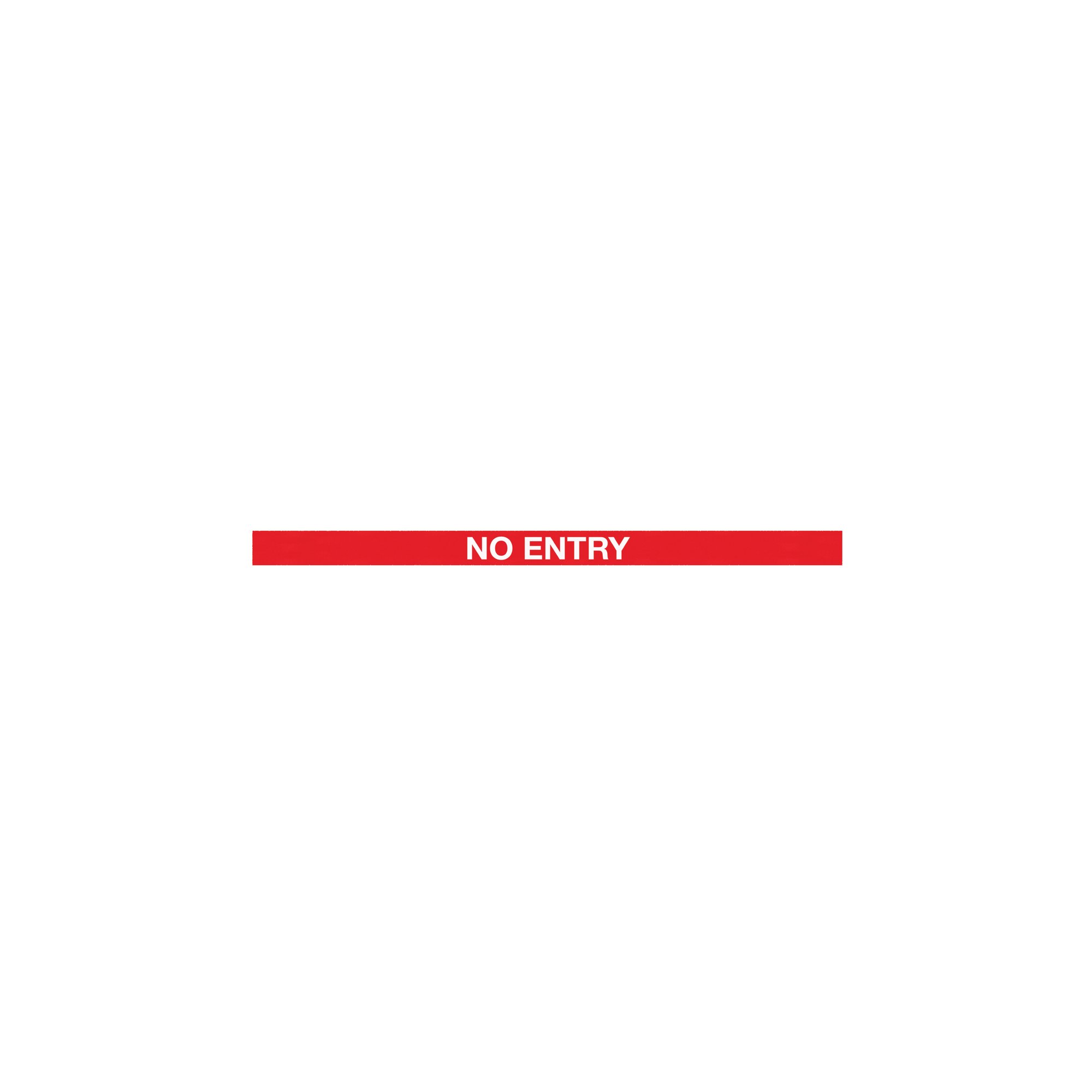 WeatherMaster 250 Twin Yellow Post No Entry Red/White Pack 2