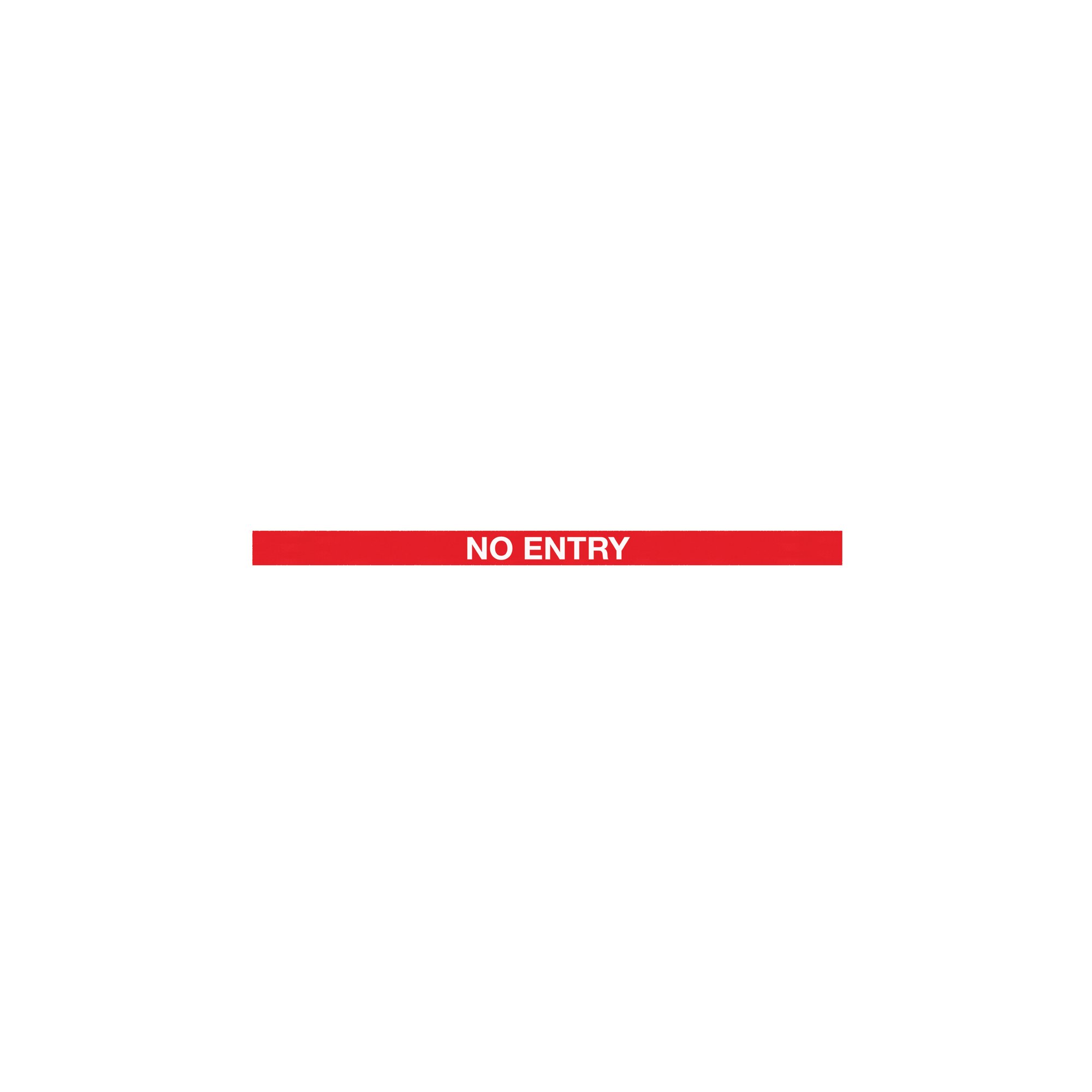 WeatherMaster 250 Twin Red Post No Entry Red/White Pack of 2