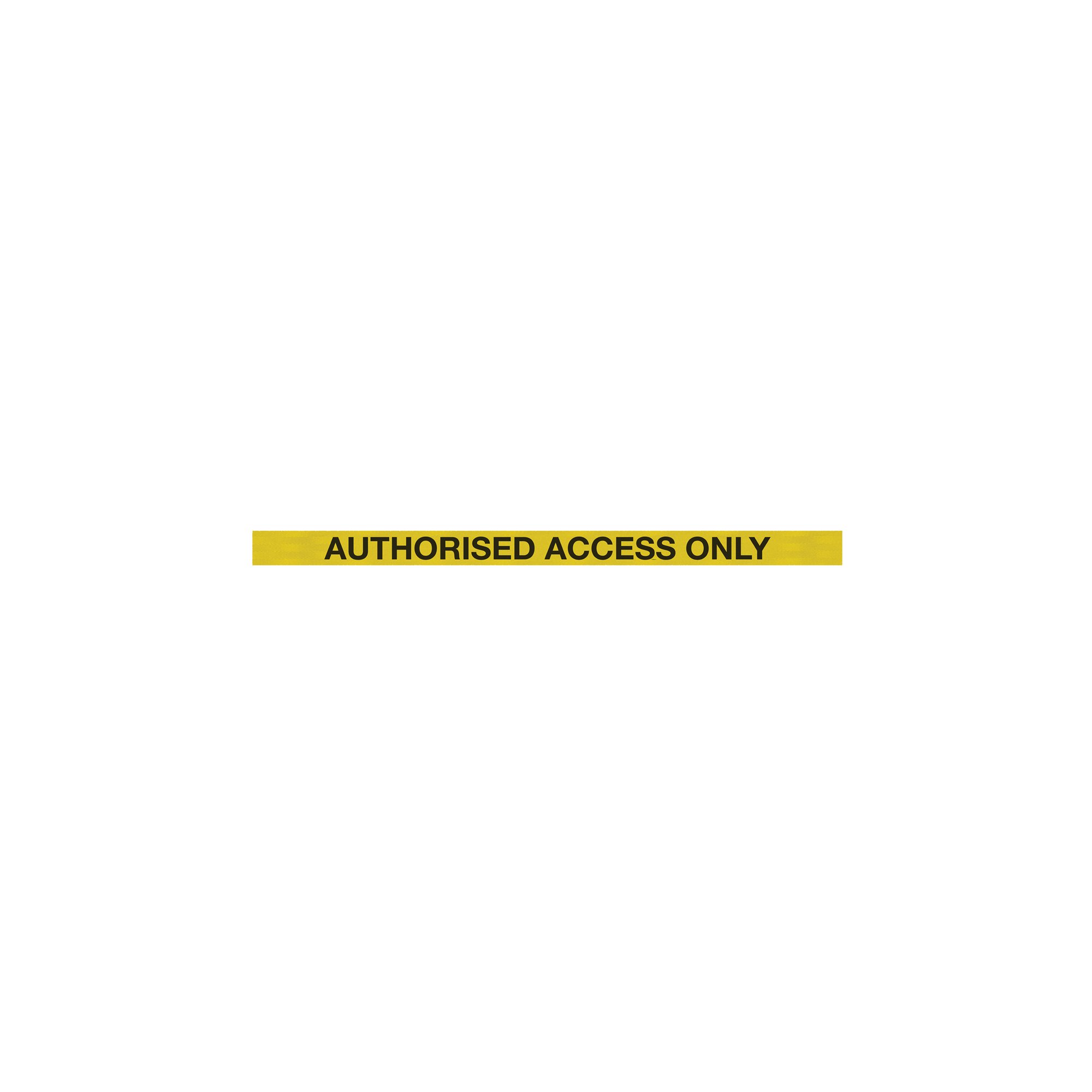WallPro 450 Barrier Blk Authorised Access Ylw/Blk Belt 7.6m