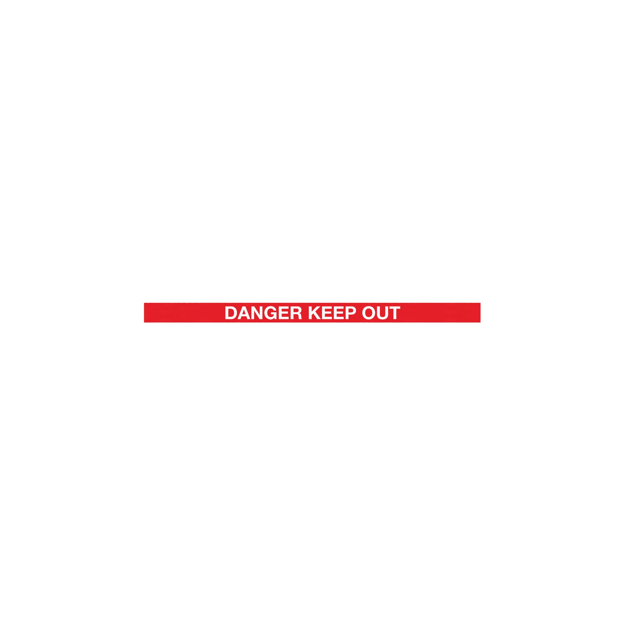 WallMaster 450 Barrier Blk with Danger Red/Wht Text Belt 7.6m