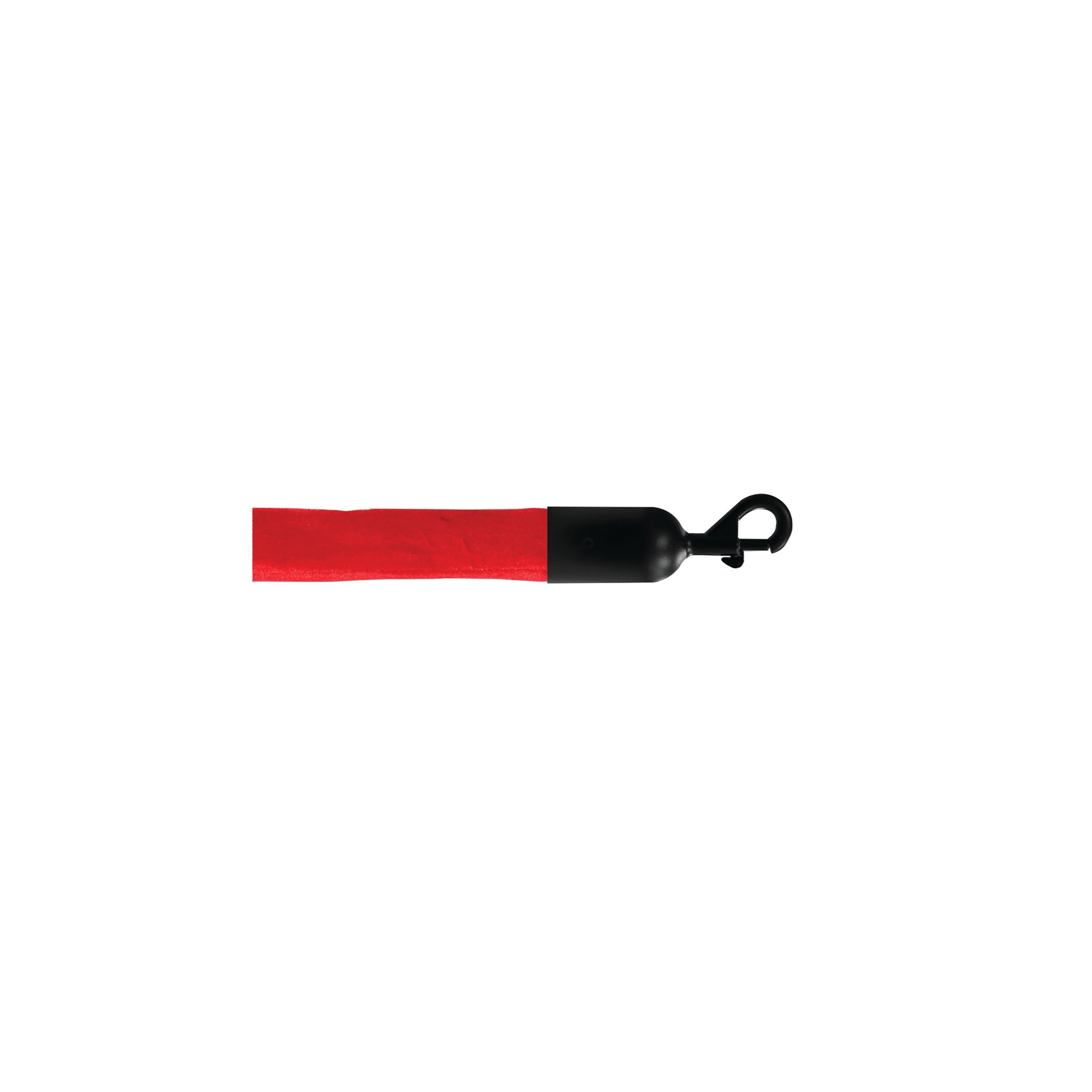 5 Star Economy Velour Rope Red 1.8m with Black Ends