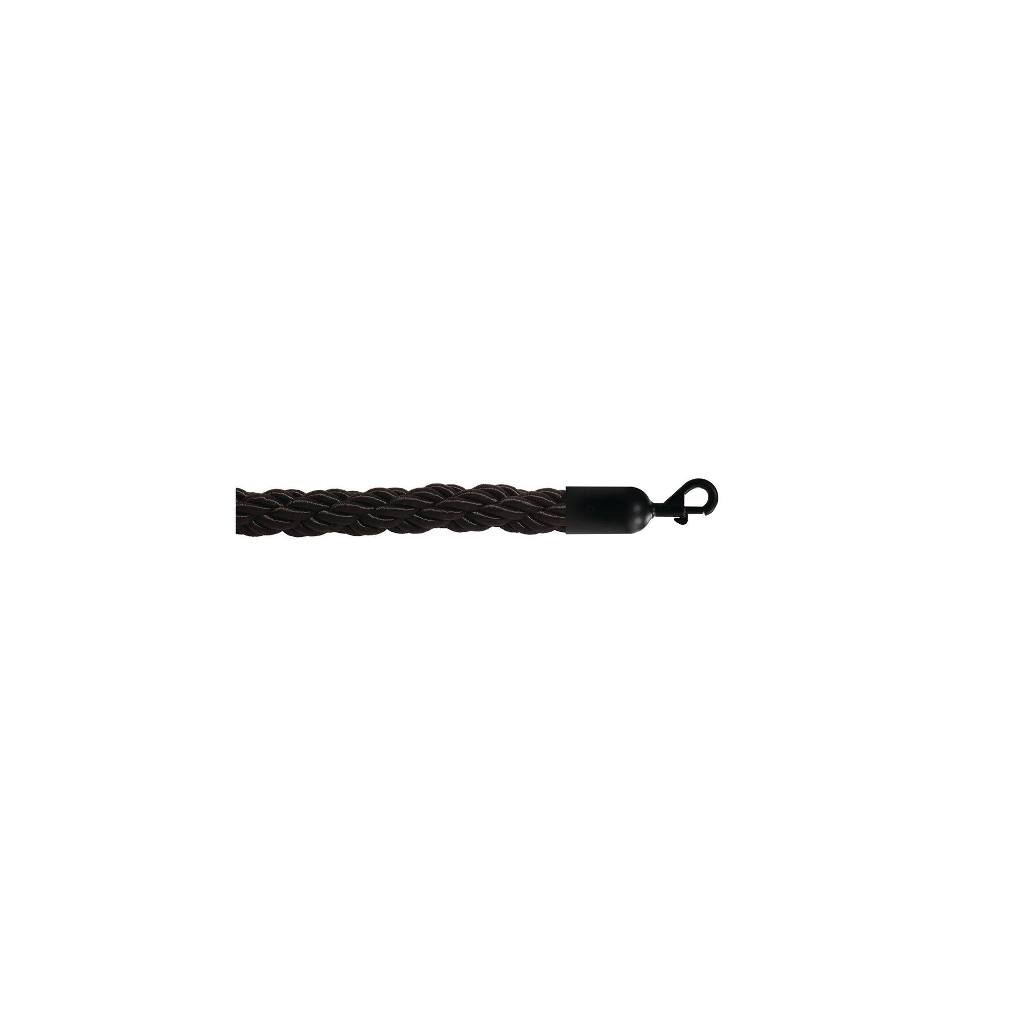 5 Star Braided Rope Black 1.8m with Black Ends