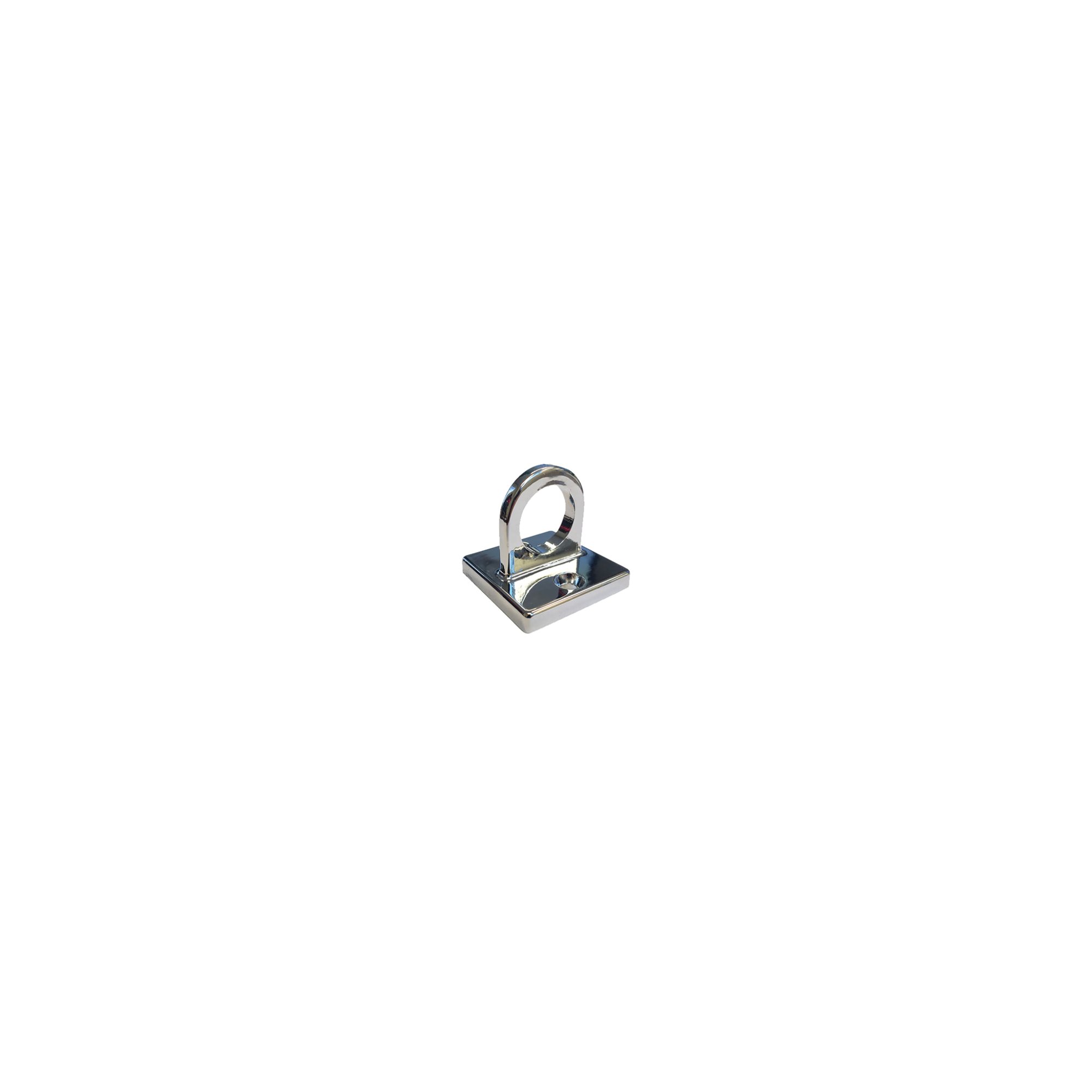 5 Star Wall Plate for Rope Barriers Polished Chrome