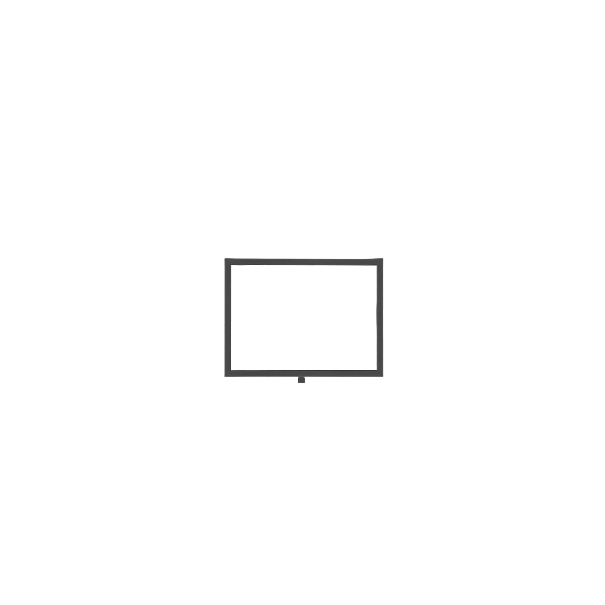Standard Horizontal A4 Sign Frame Black for Rope Barriers