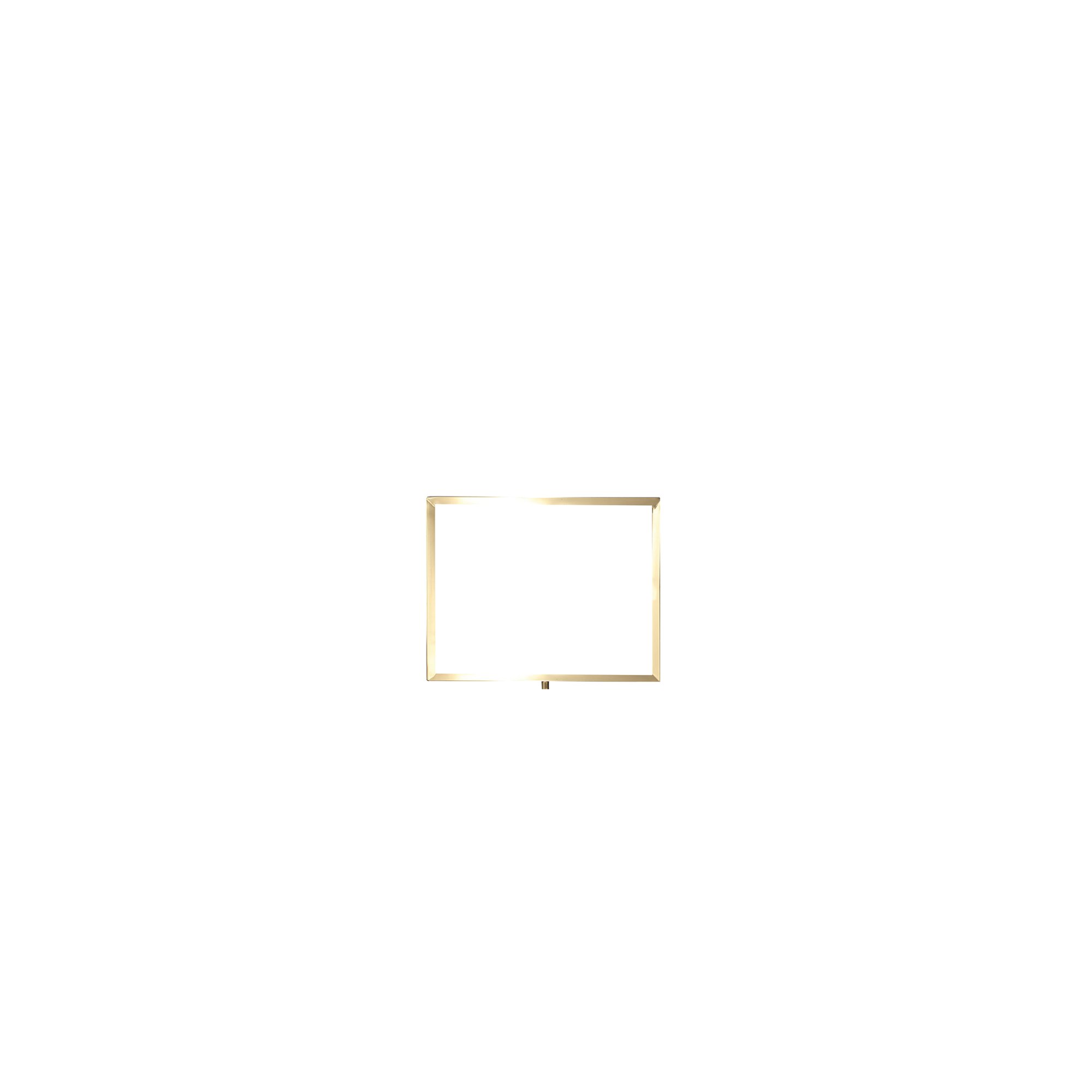 Standard Horizontal A3 Sign Frame Polished Brass for Rope Barriers