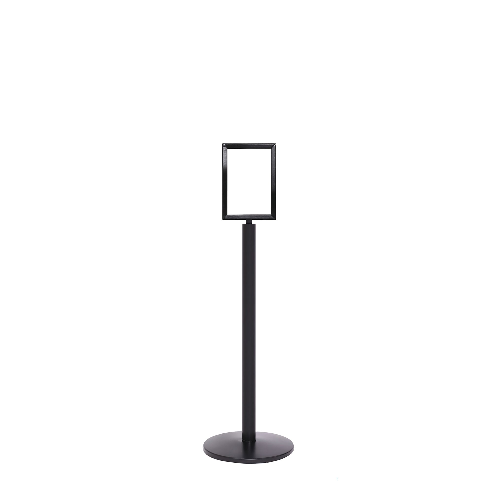 5 Star Sign Stands Black Post with A4 Vertical Sign