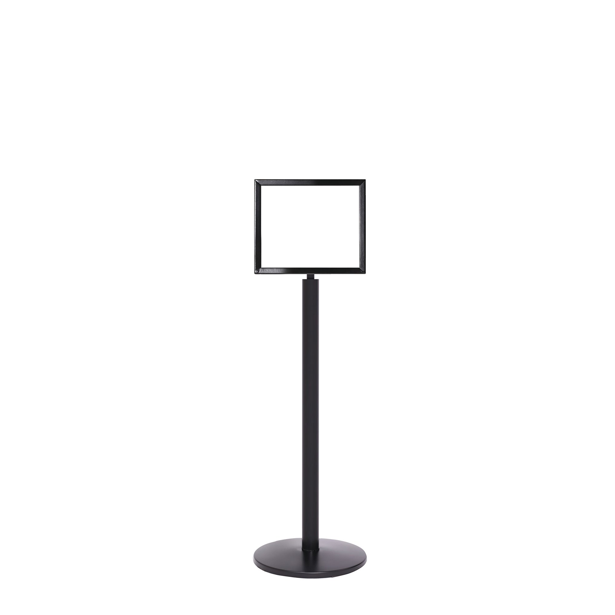 5 Star Sign Stands Black Post with A3 Horizontal Sign