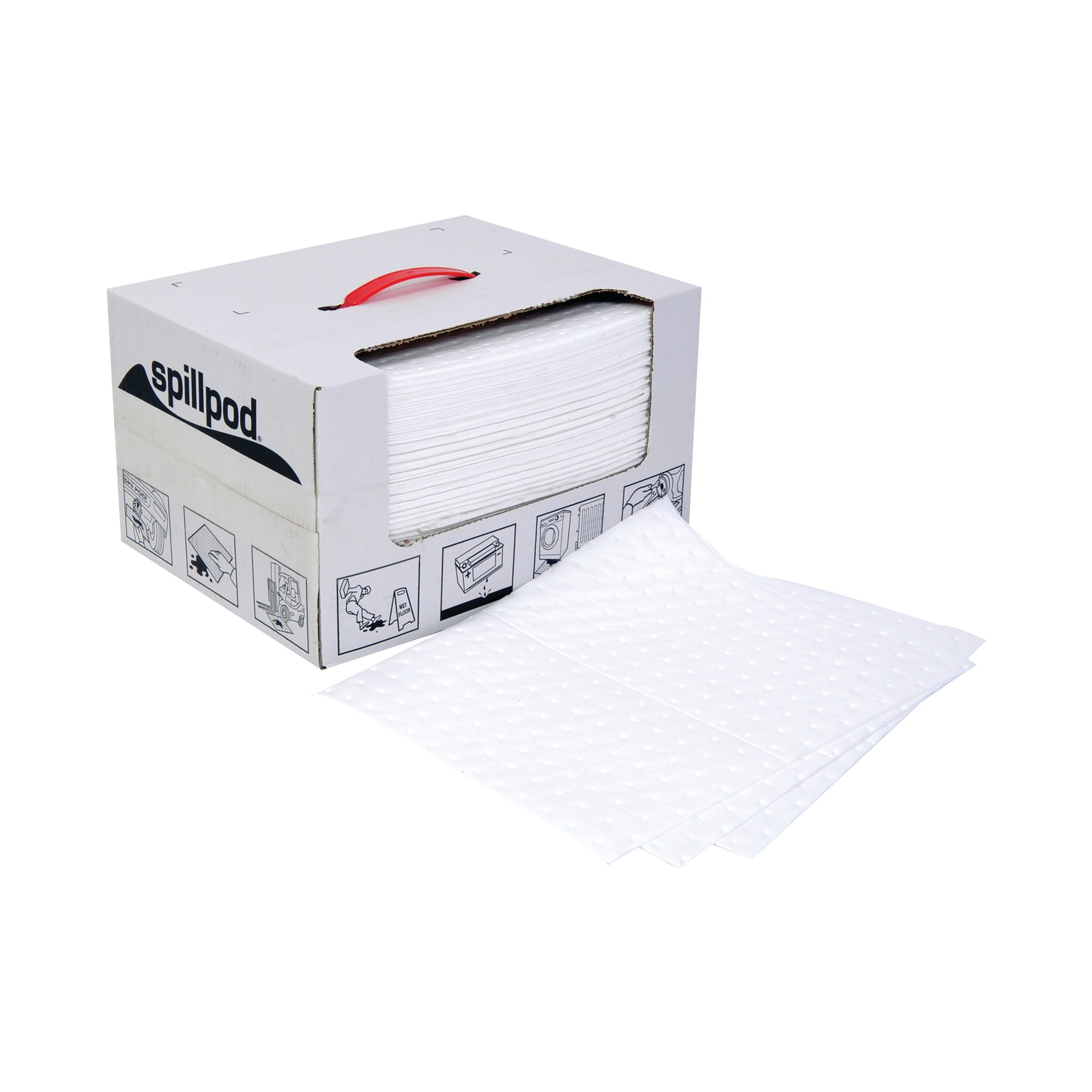5 Star Spillpod Oil/Fuel Pads 310x390mm White Pack of 75 FS634559